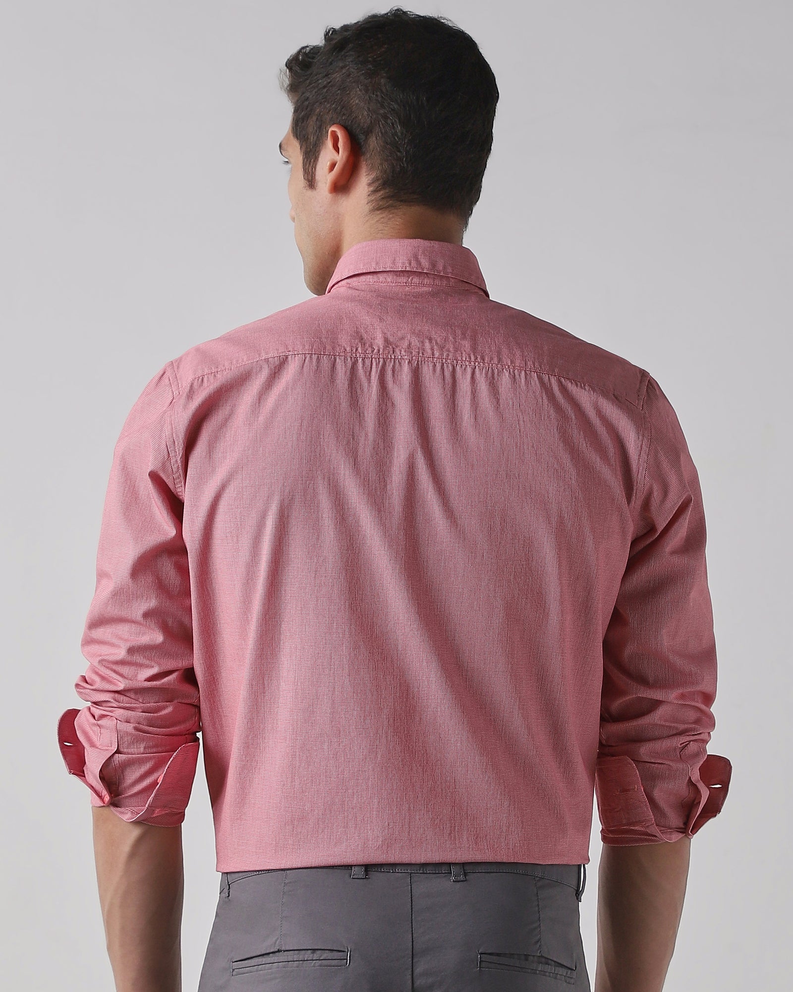 Red 100% COTTON Regular Fit Shirt