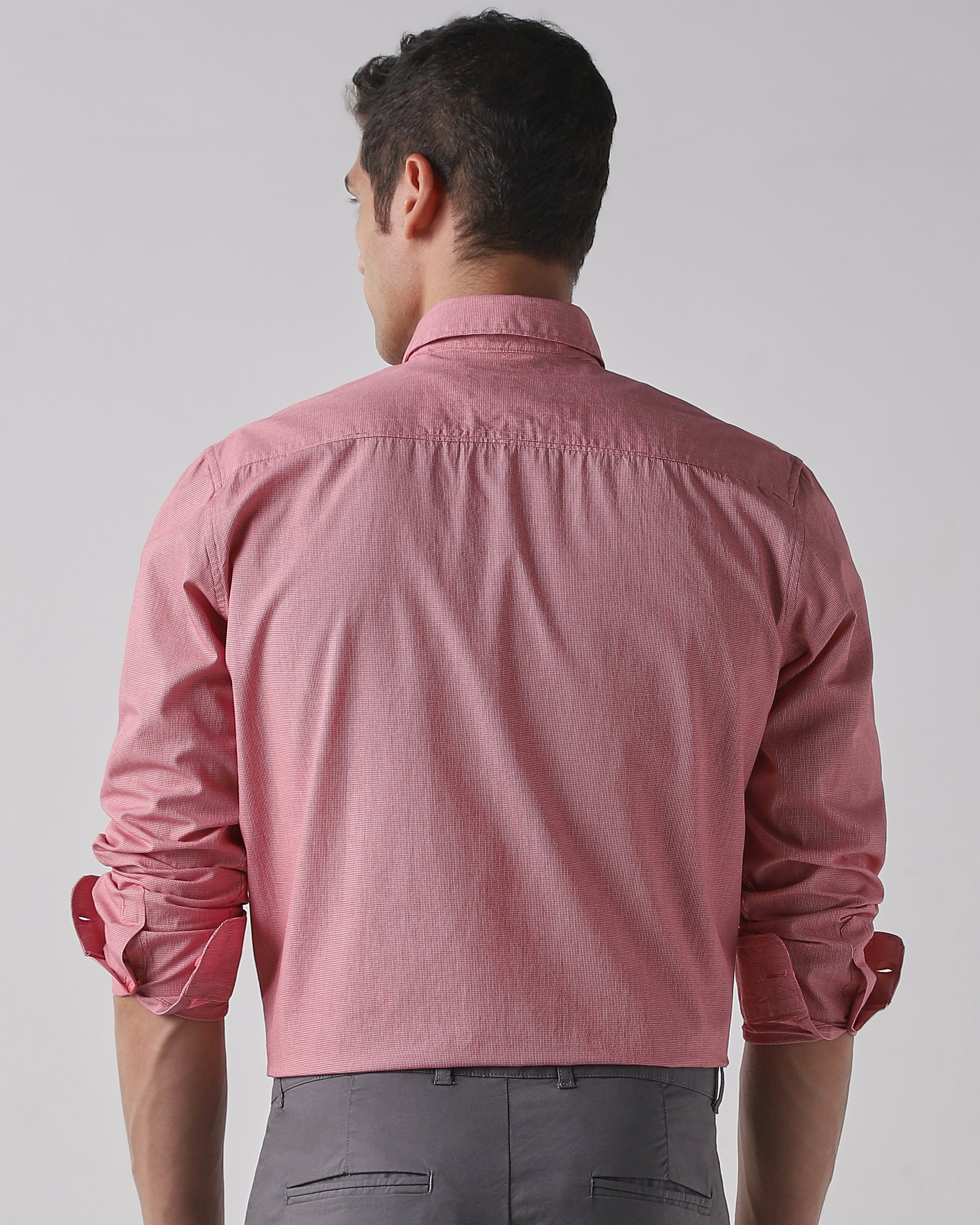 Red 100% COTTON Regular Fit Shirt