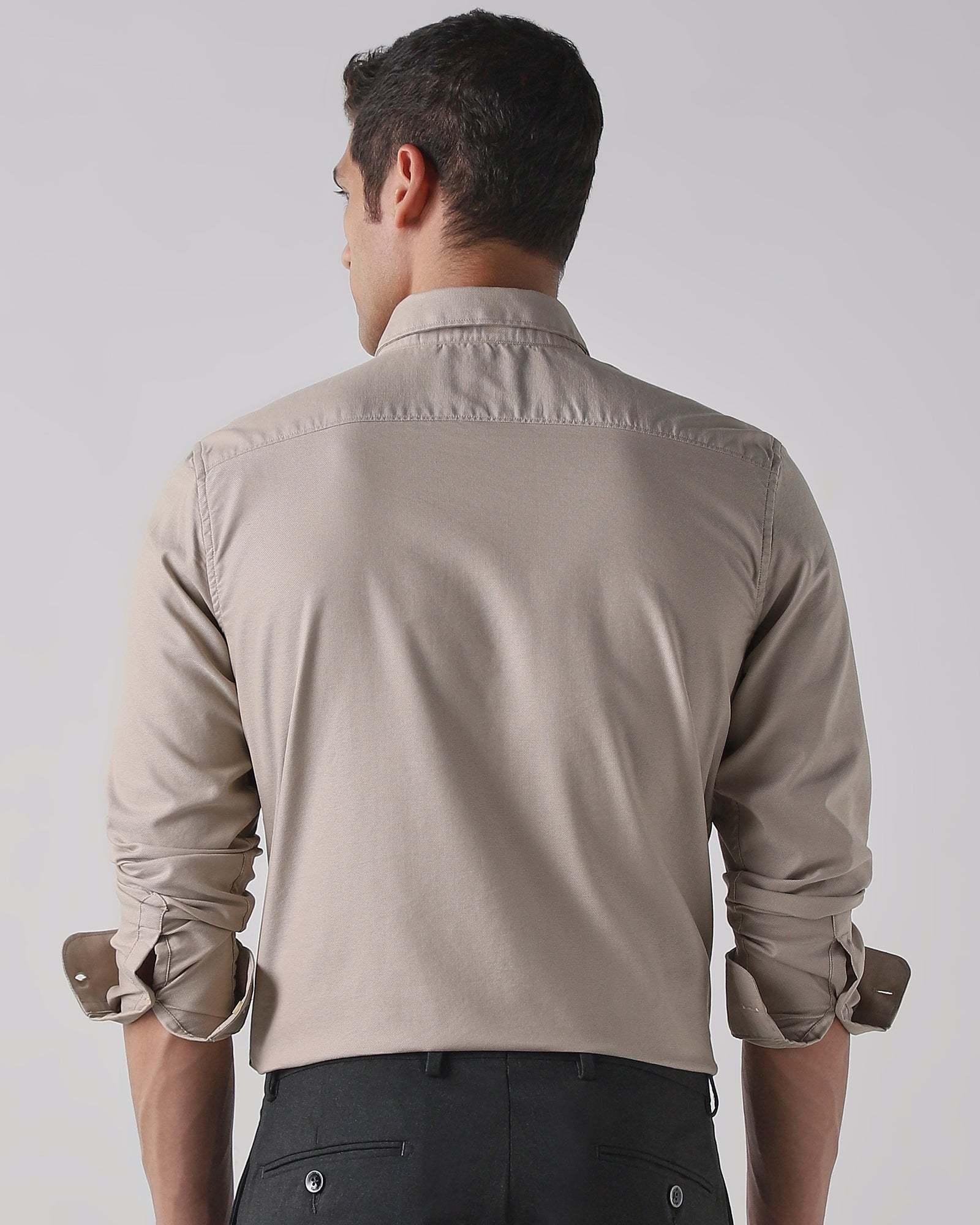 Beige Regular Fit Shirt
