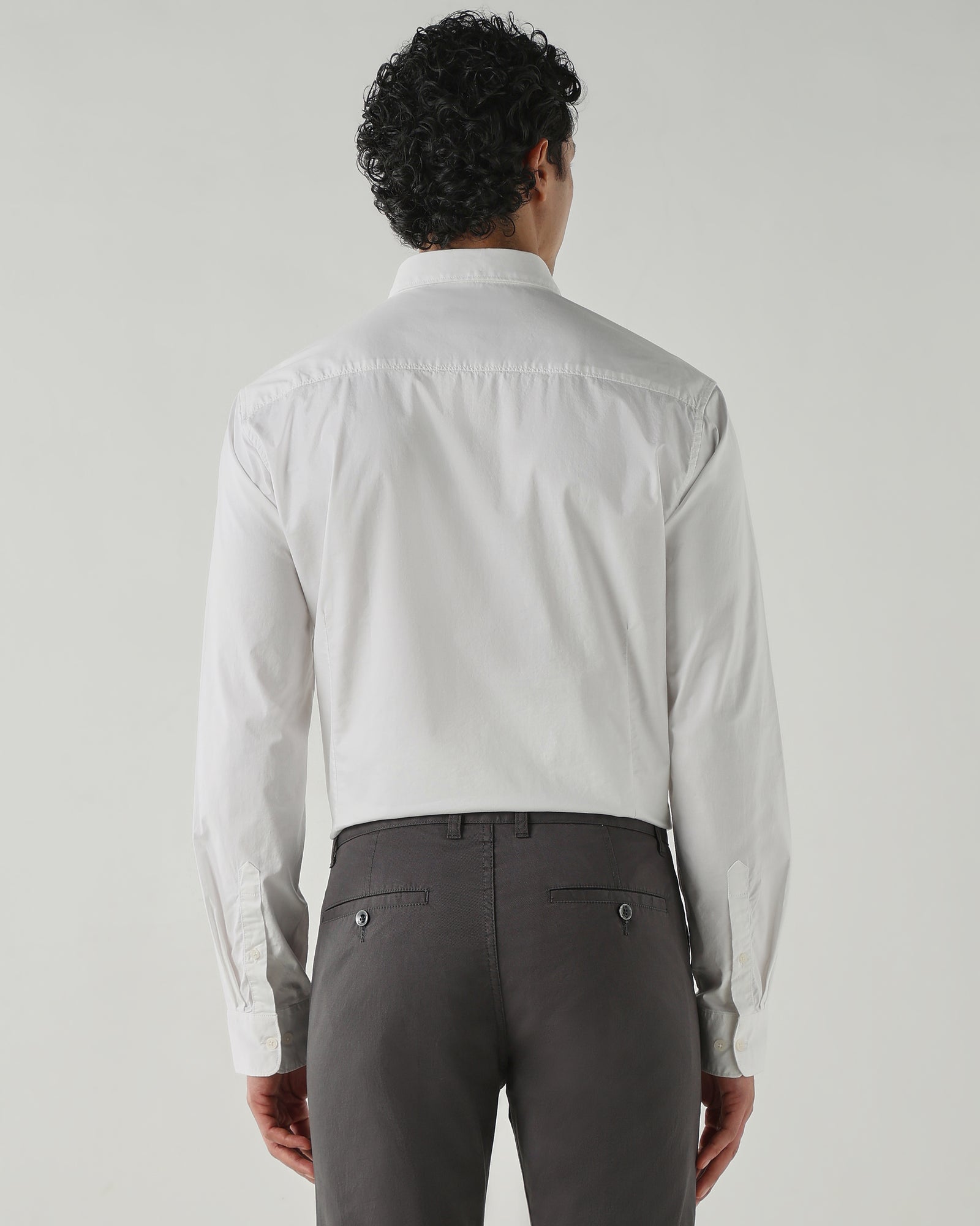 Men Slim Fit Shirts White