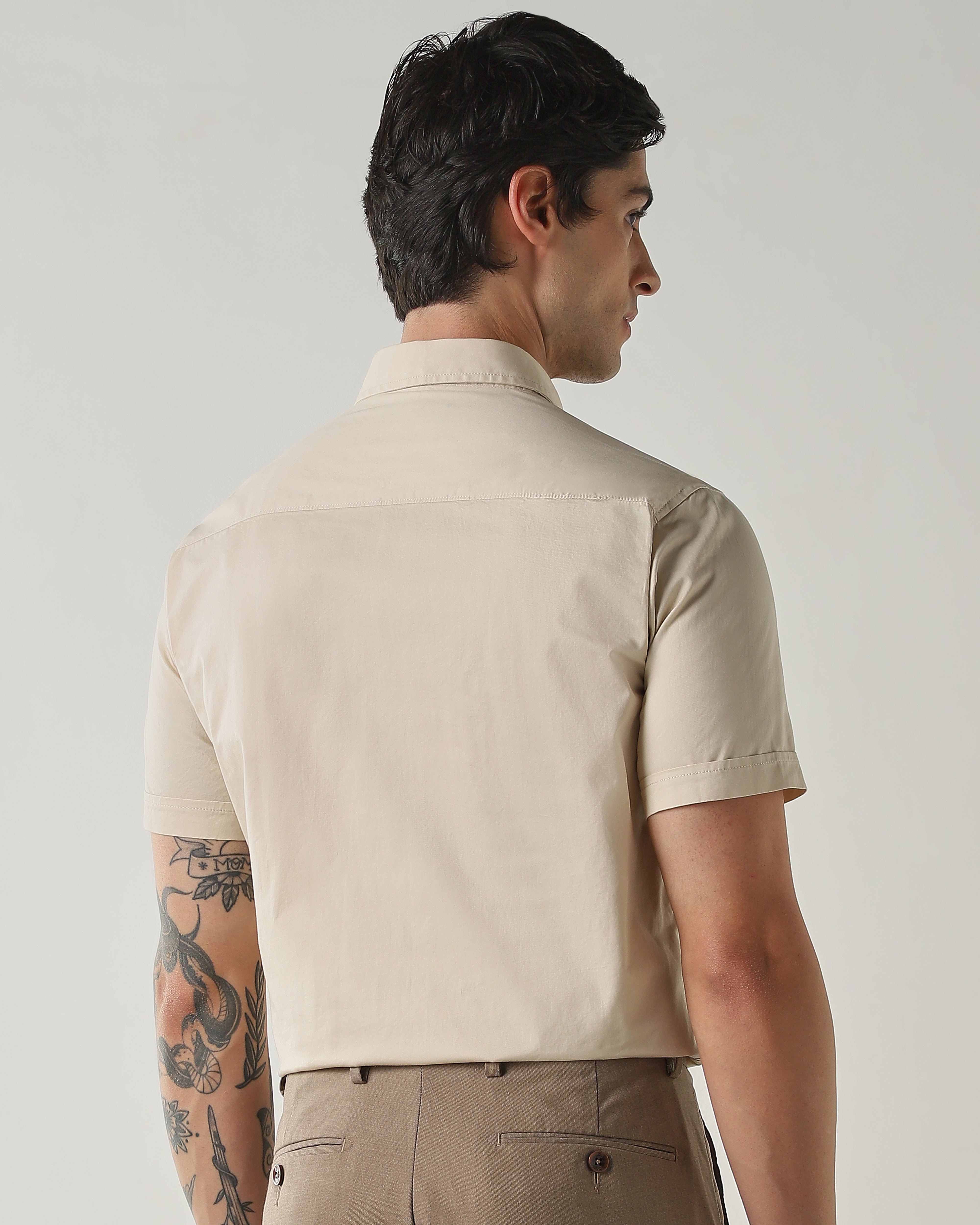 Slim Fit Shirt Cream