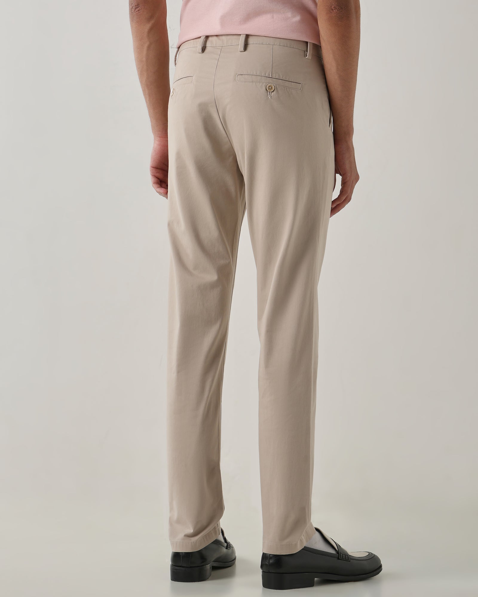 Men Regular Fit Trouser Fawn