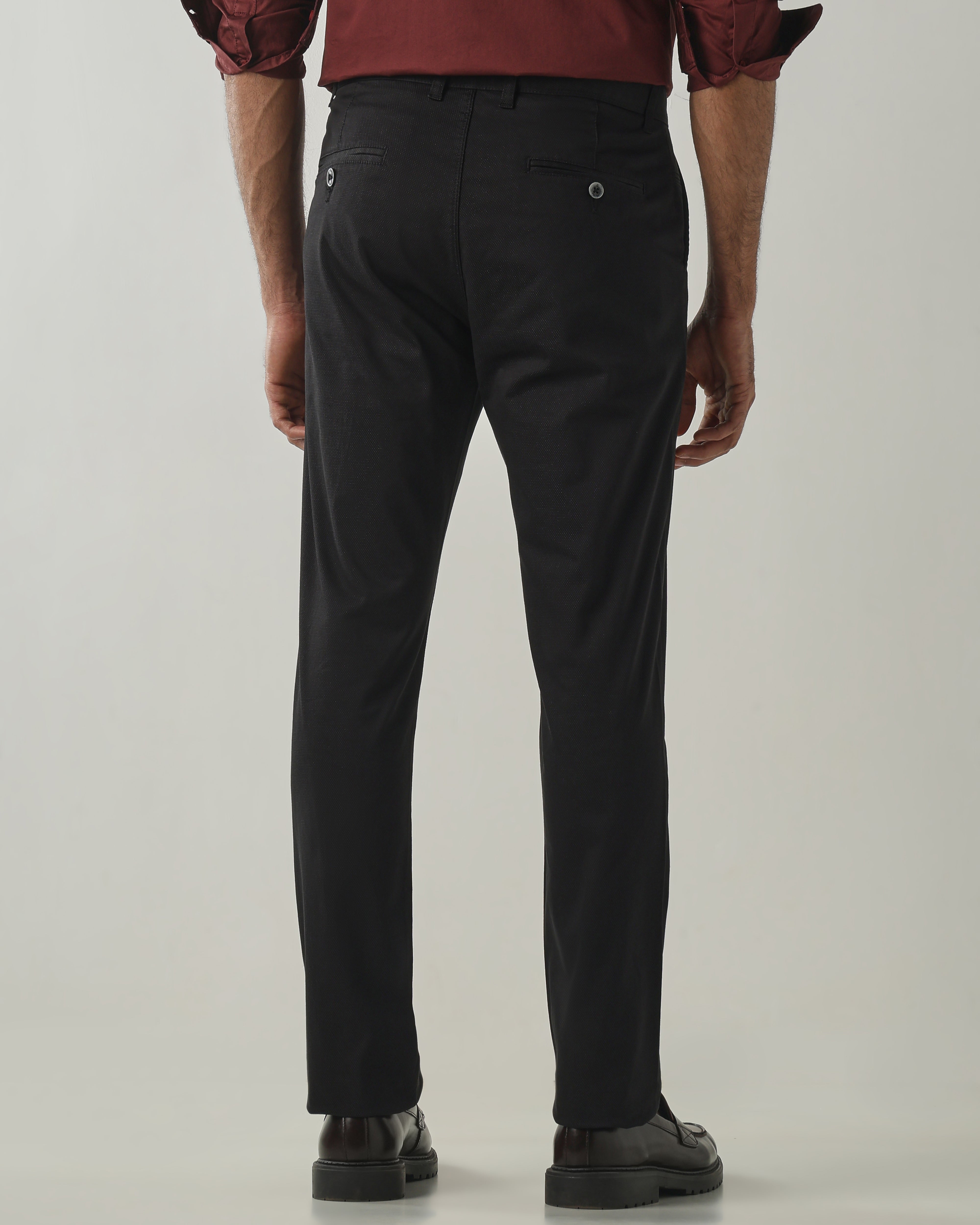 Black REGULAR Smart Casual Trousers