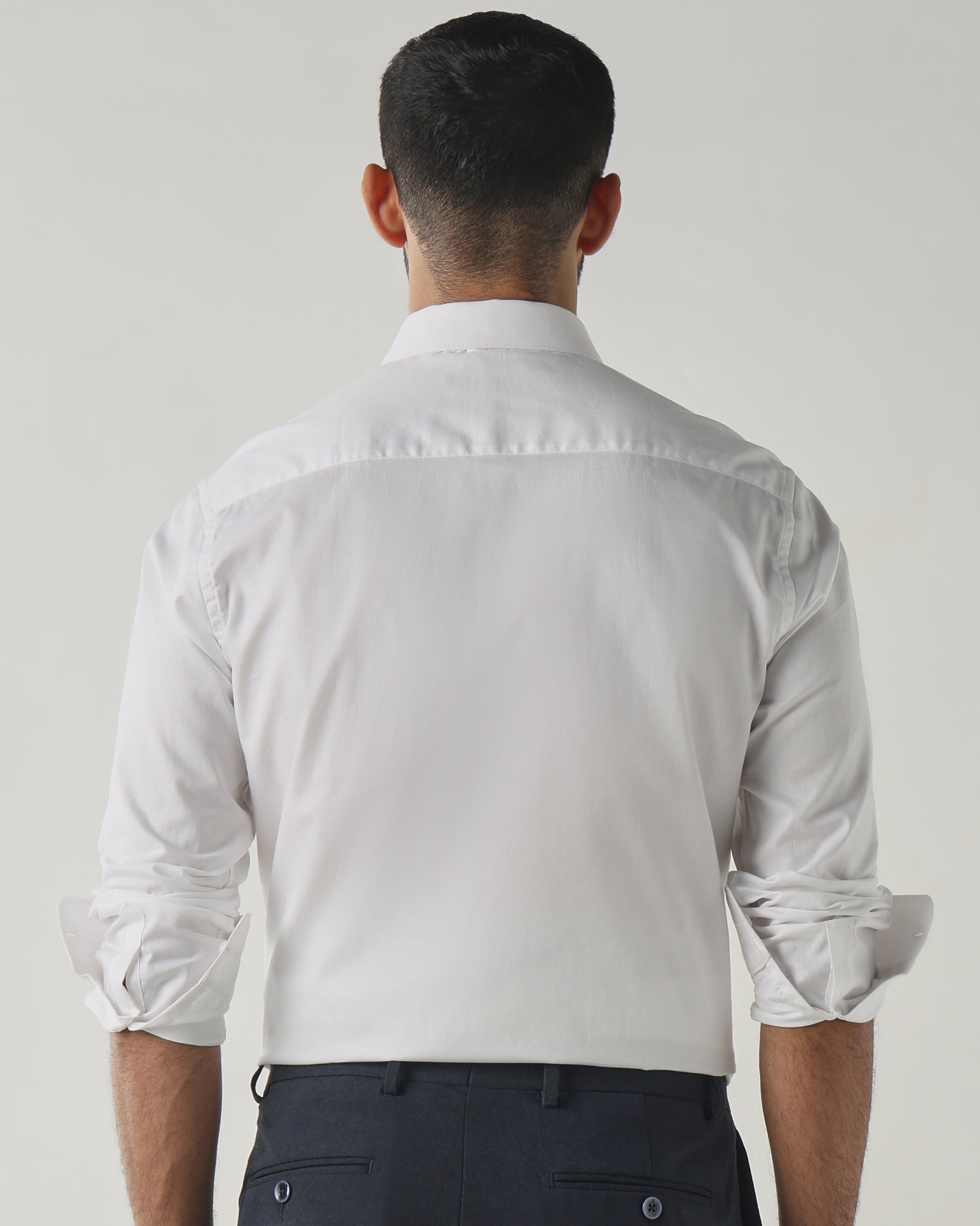 White Slim Fit Formal Essential Shirts