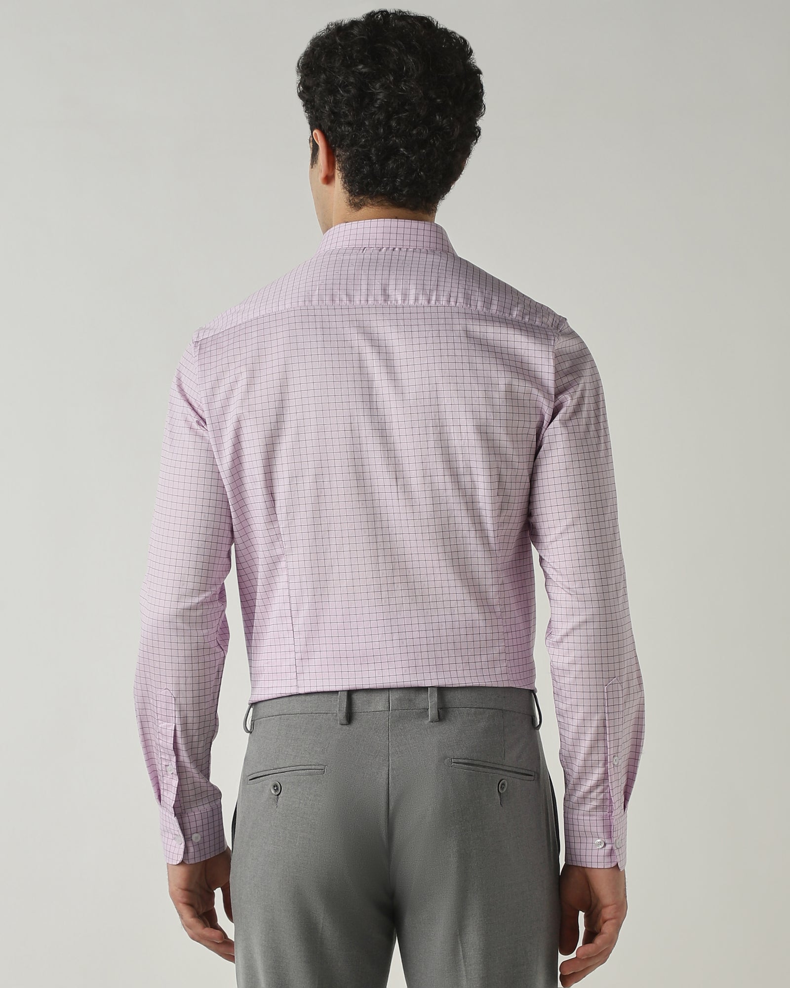 Shirt Purple Slim Fit 100% Cotton
