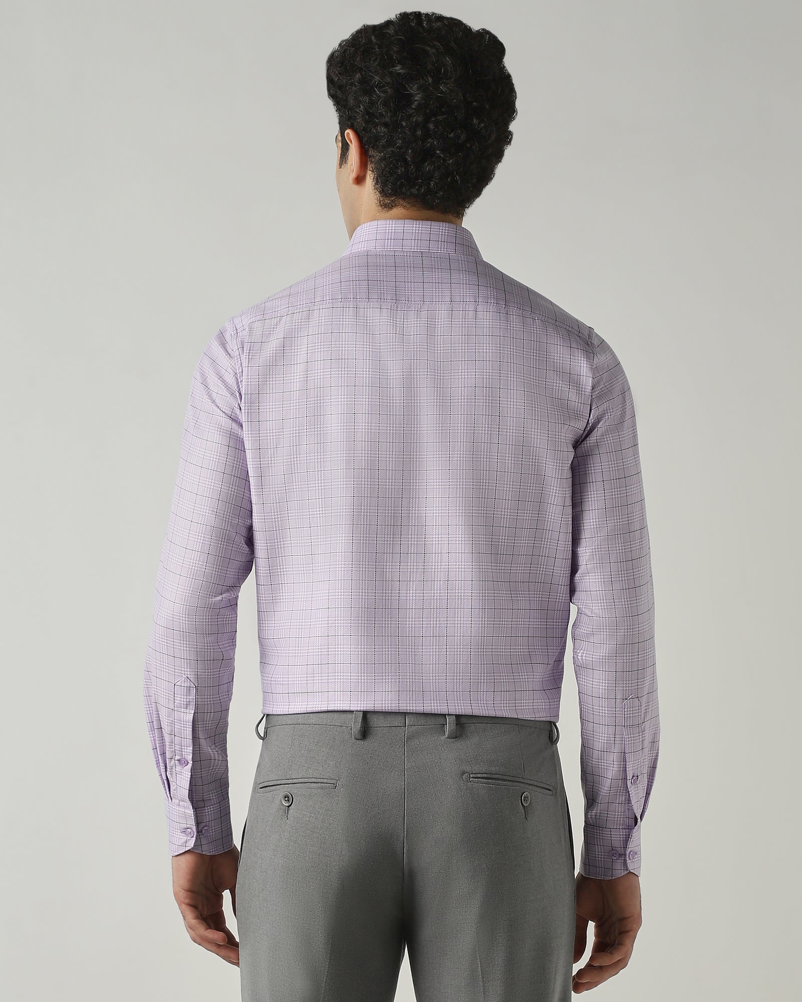 Shirt Purple Slim Fit 100% Cotton