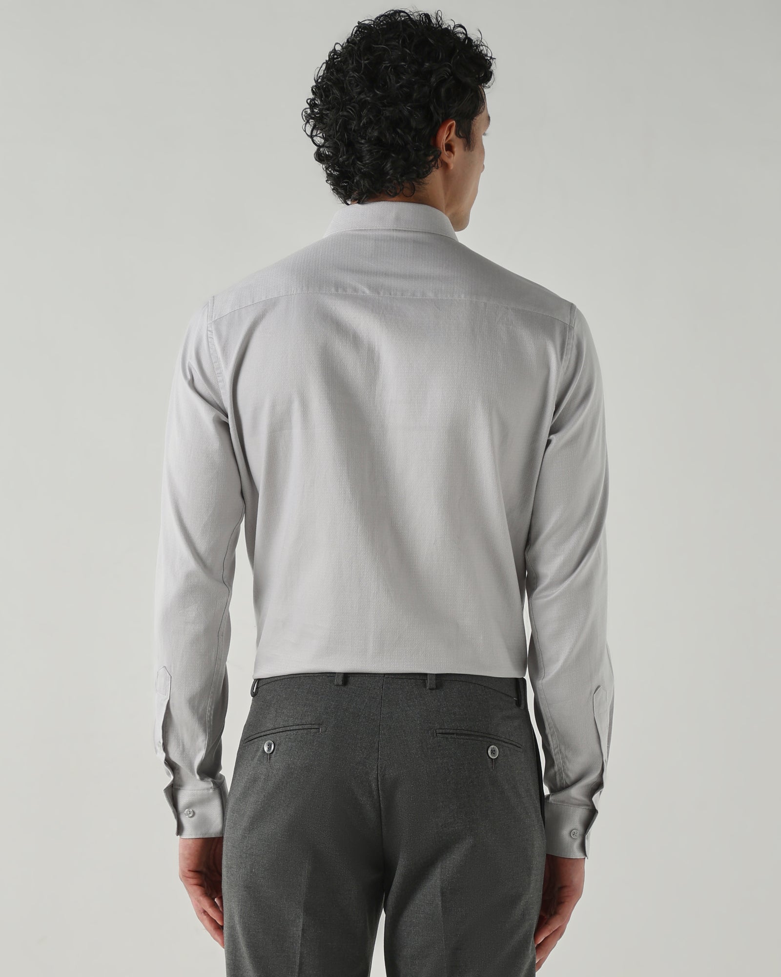 Men Regular Fit Shirts Grey