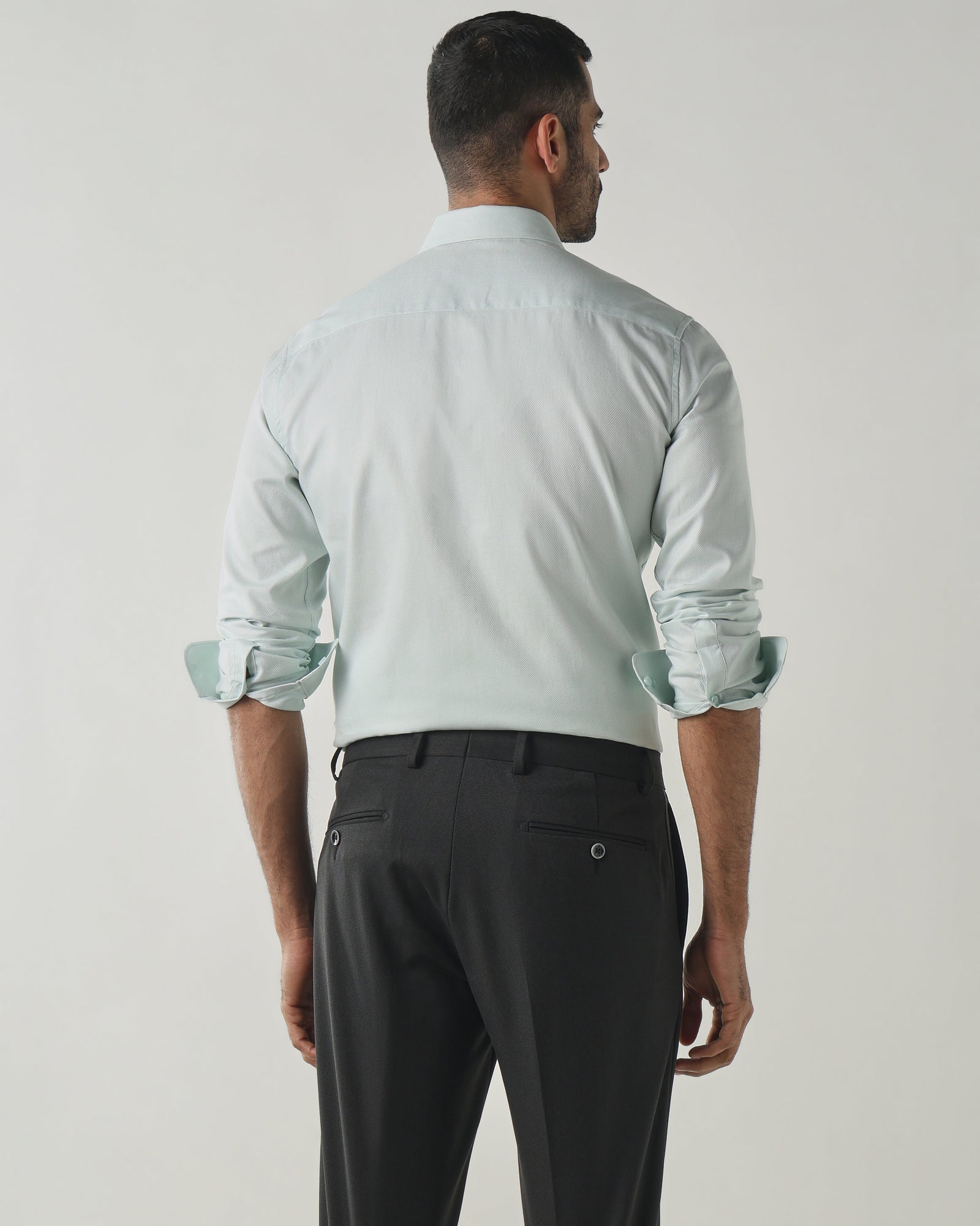 Mint Slim Fit Fashion Formal Shirts