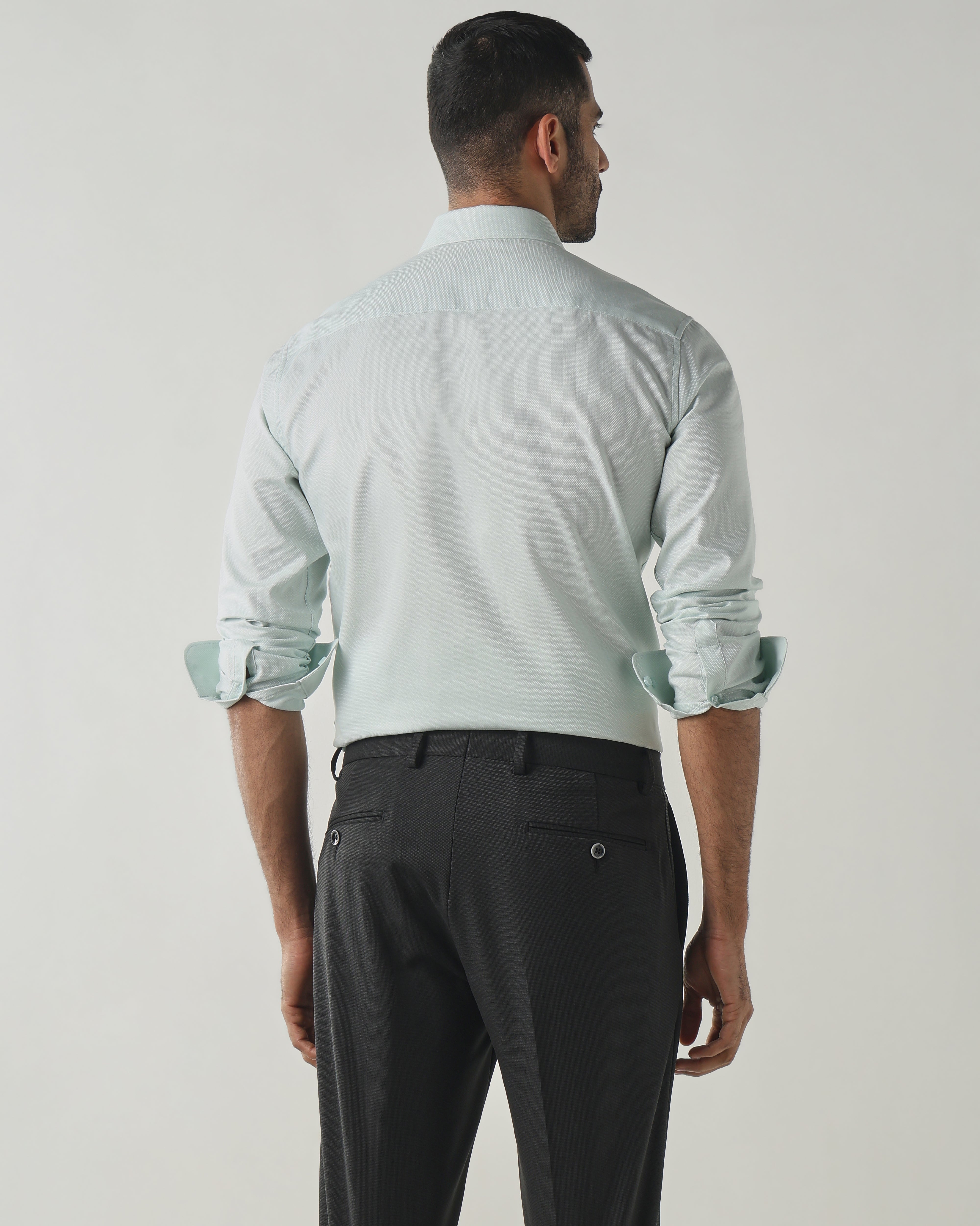 Mint Slim Fit Fashion Formal Shirts