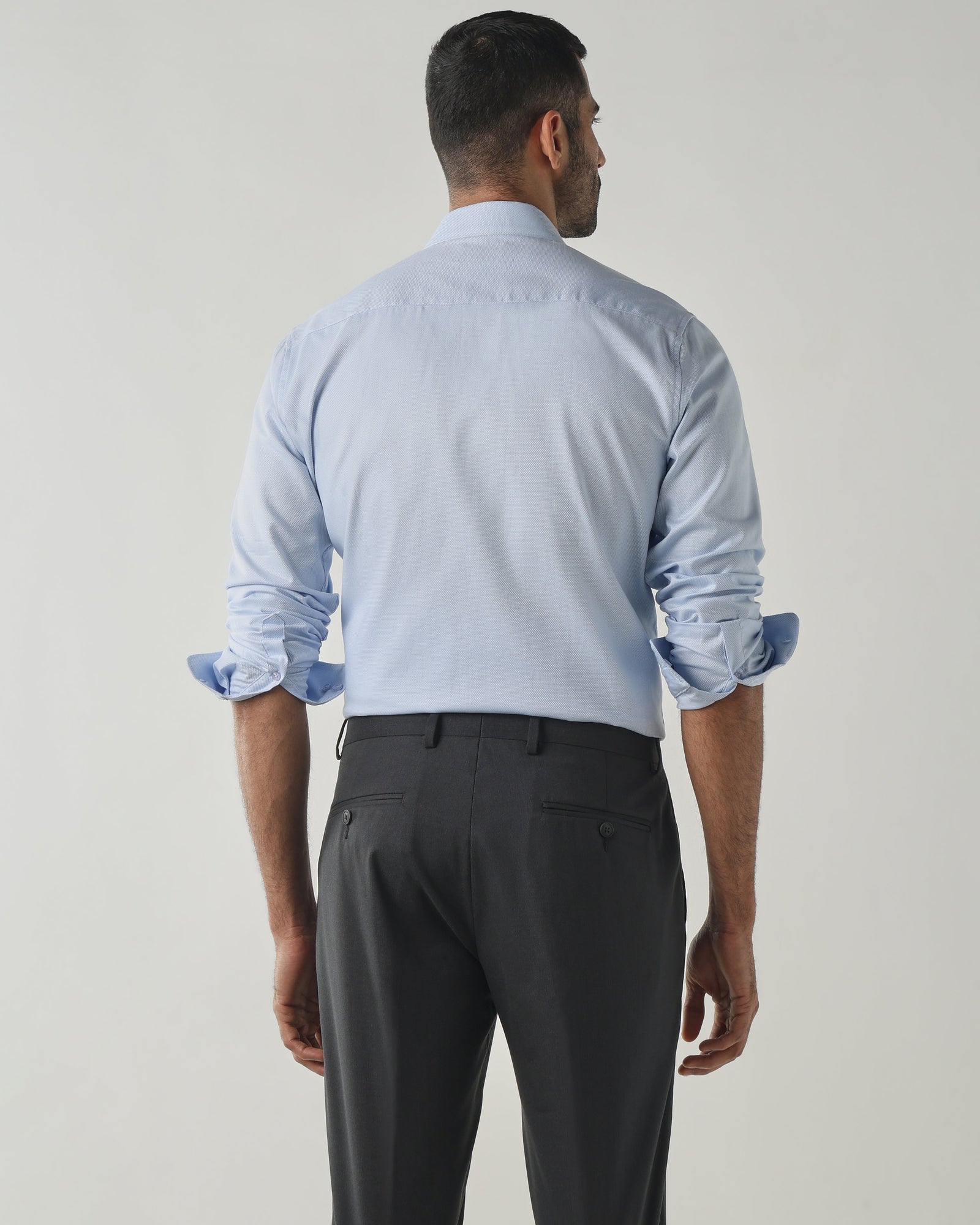 Sky Blue Slim Fit Fashion Formal Shirts