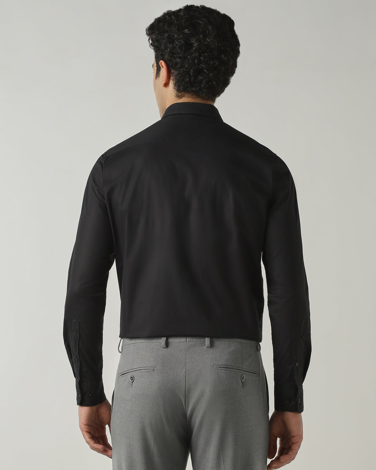 Shirt Black Slim Fit 100% Cotton