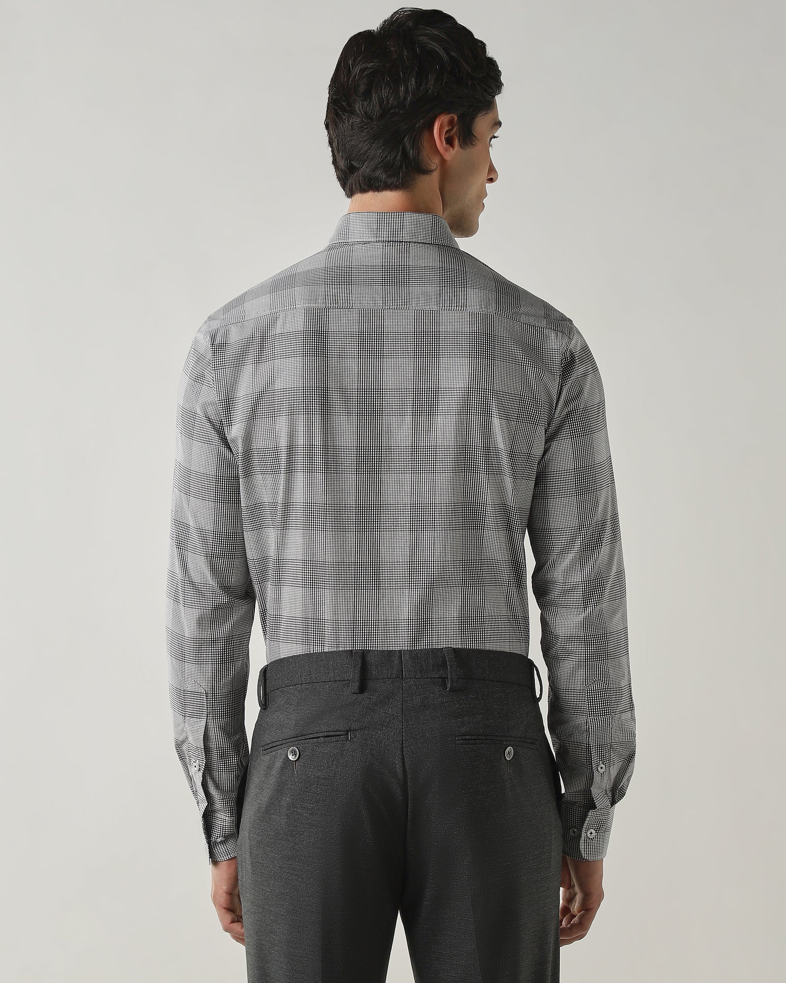 Slim Fit Shirt Black/White