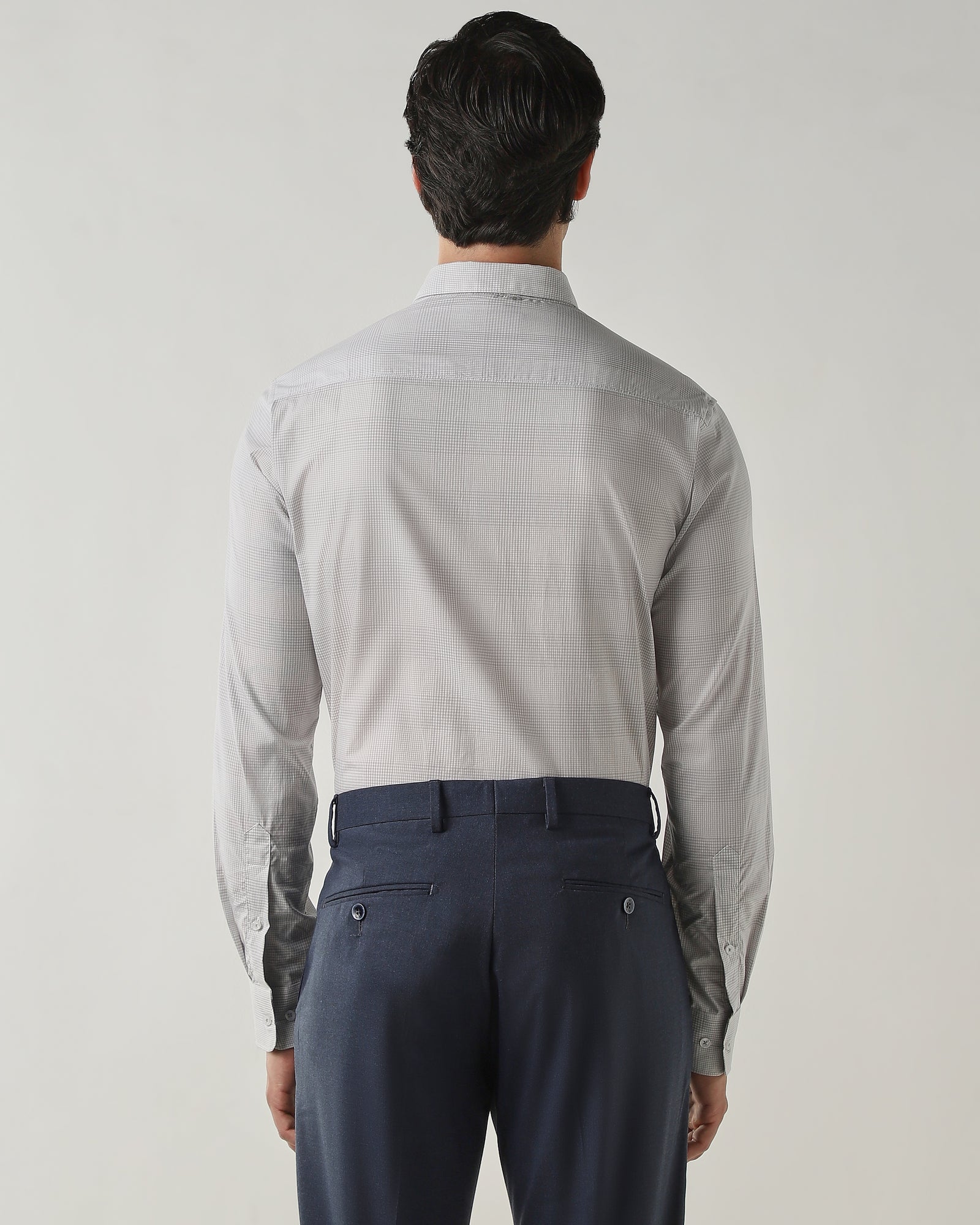 Slim Fit Shirt Light Grey/White