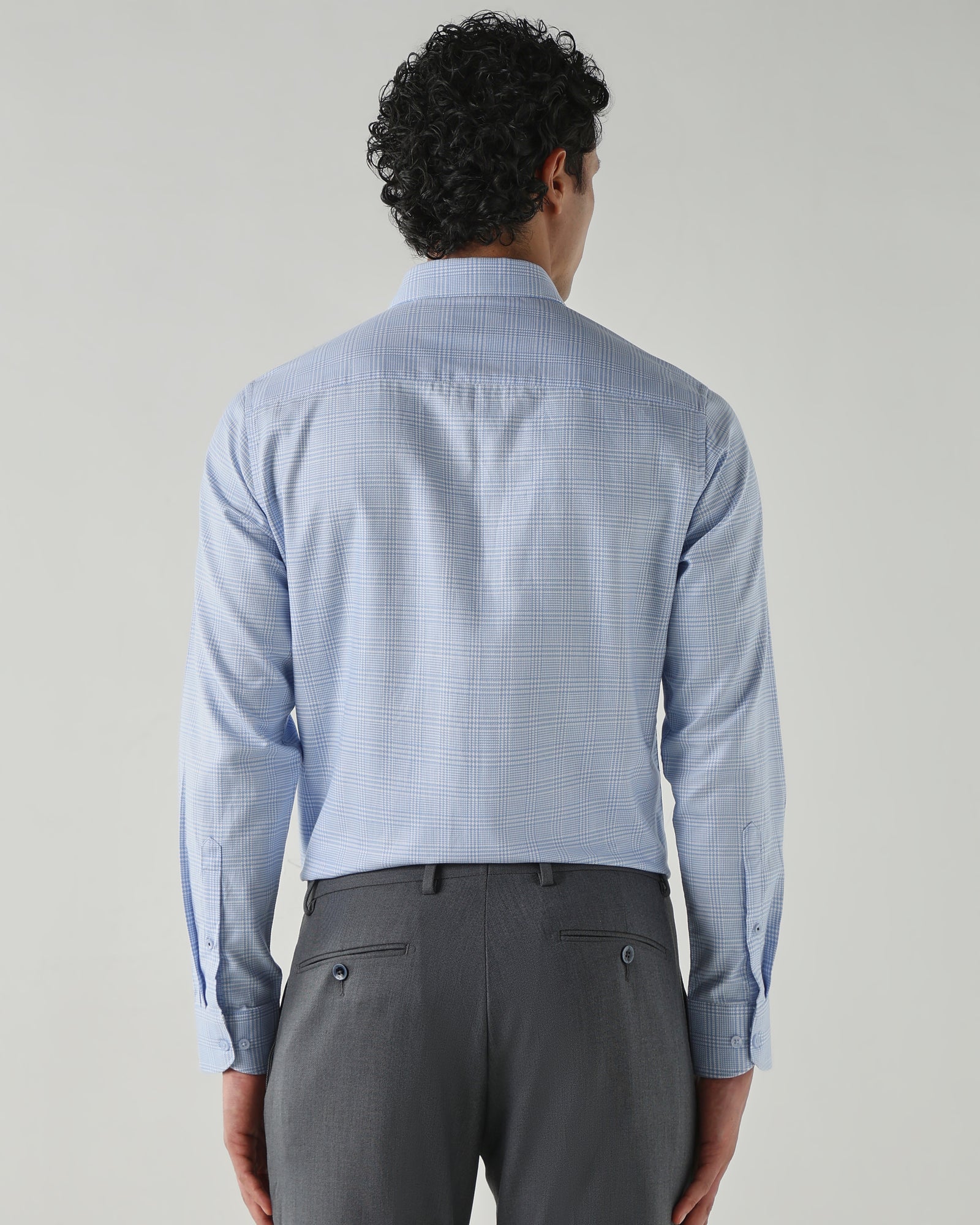 Men Slim Fit Shirts Blue