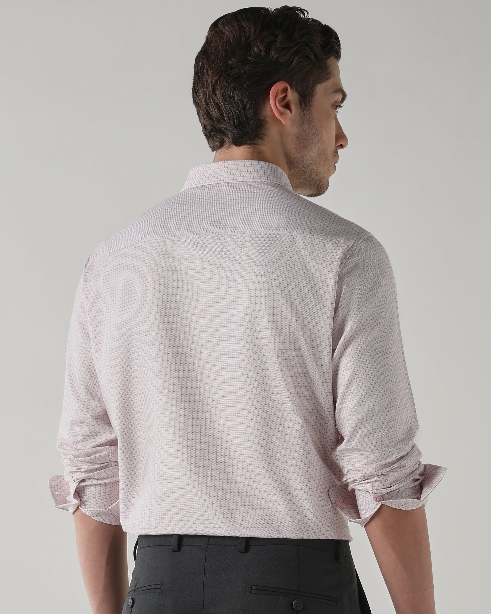 Men Regular Fit Shirt Pink