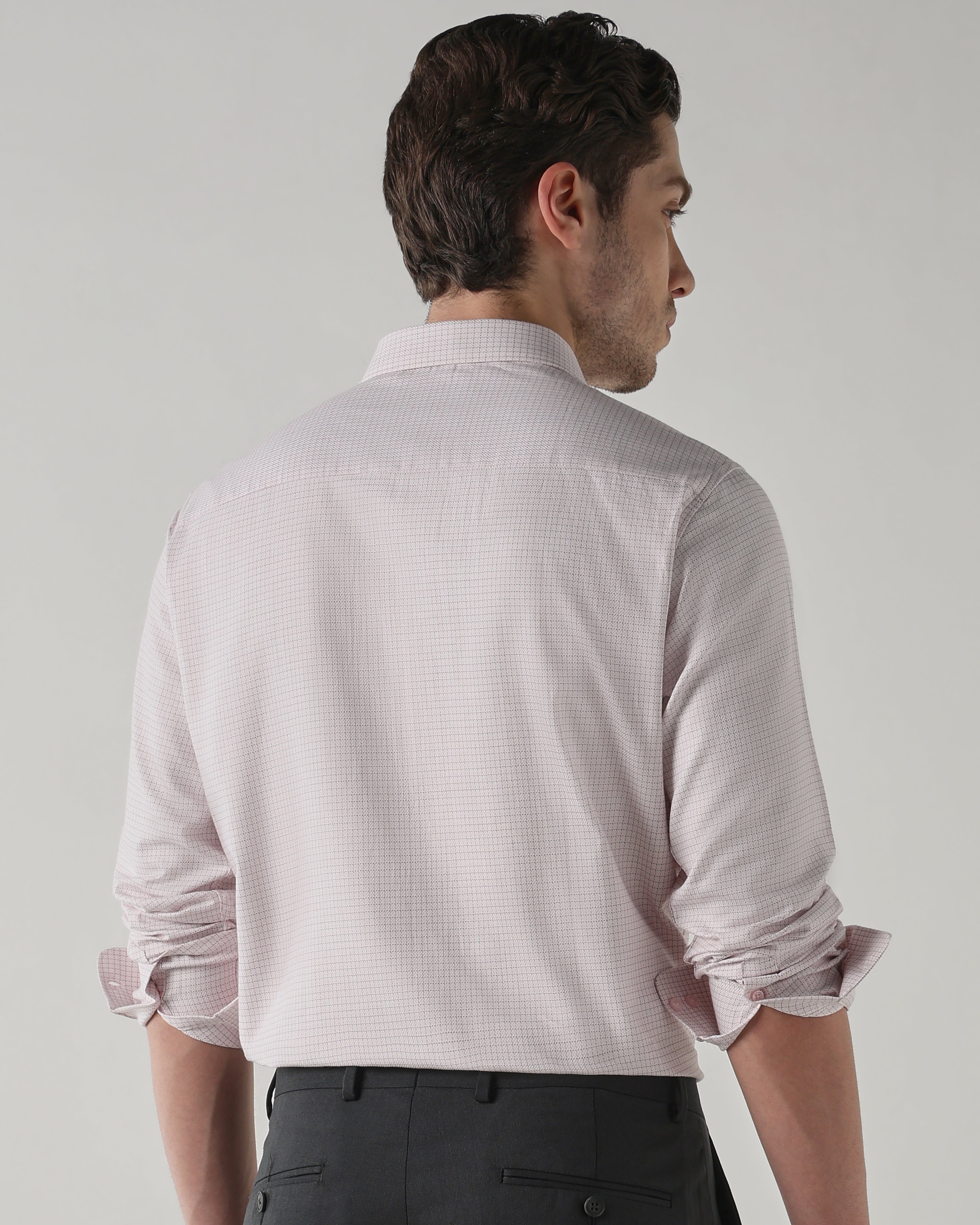 Men Regular Fit Shirt Pink