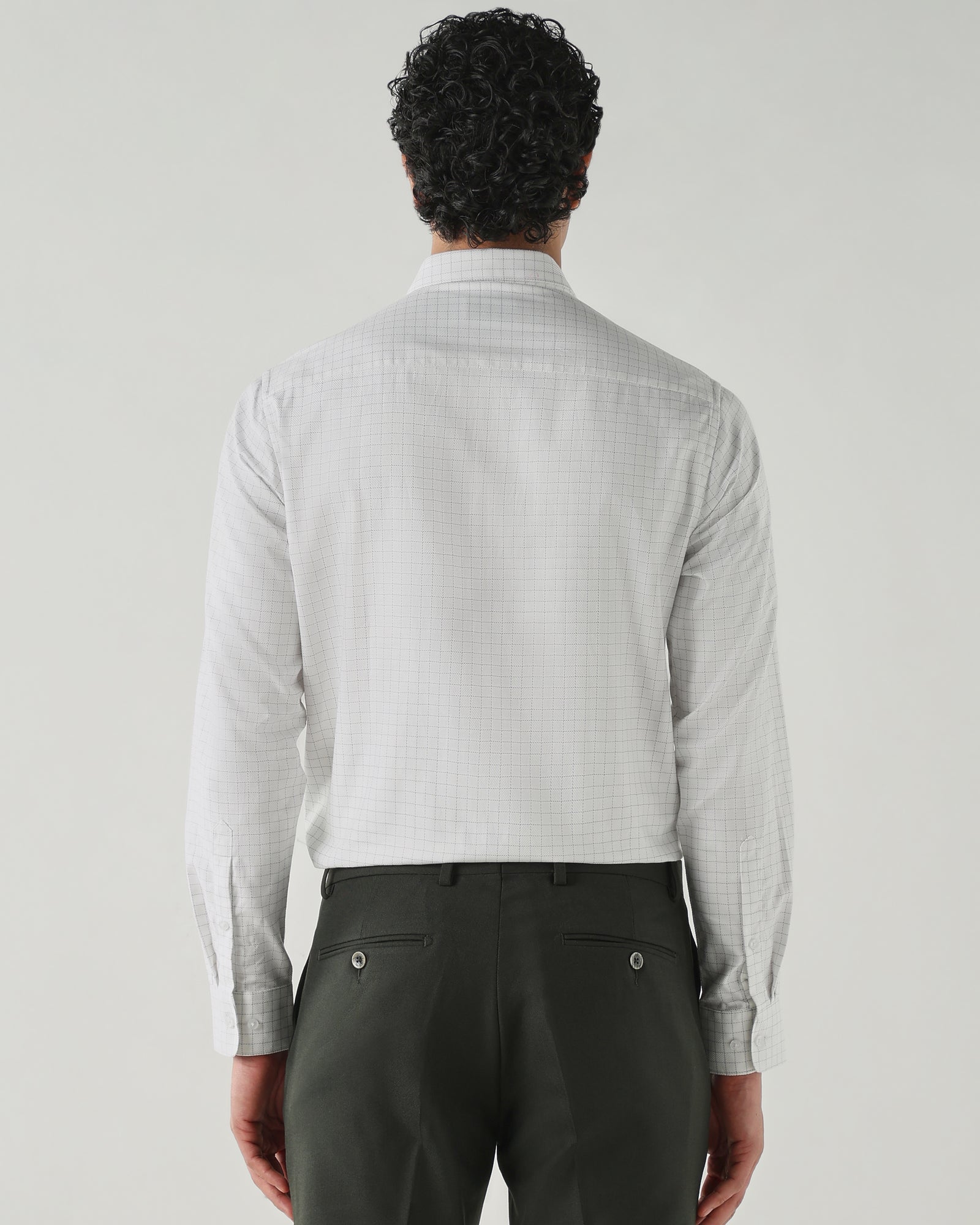 Men Slim Fit Shirts White