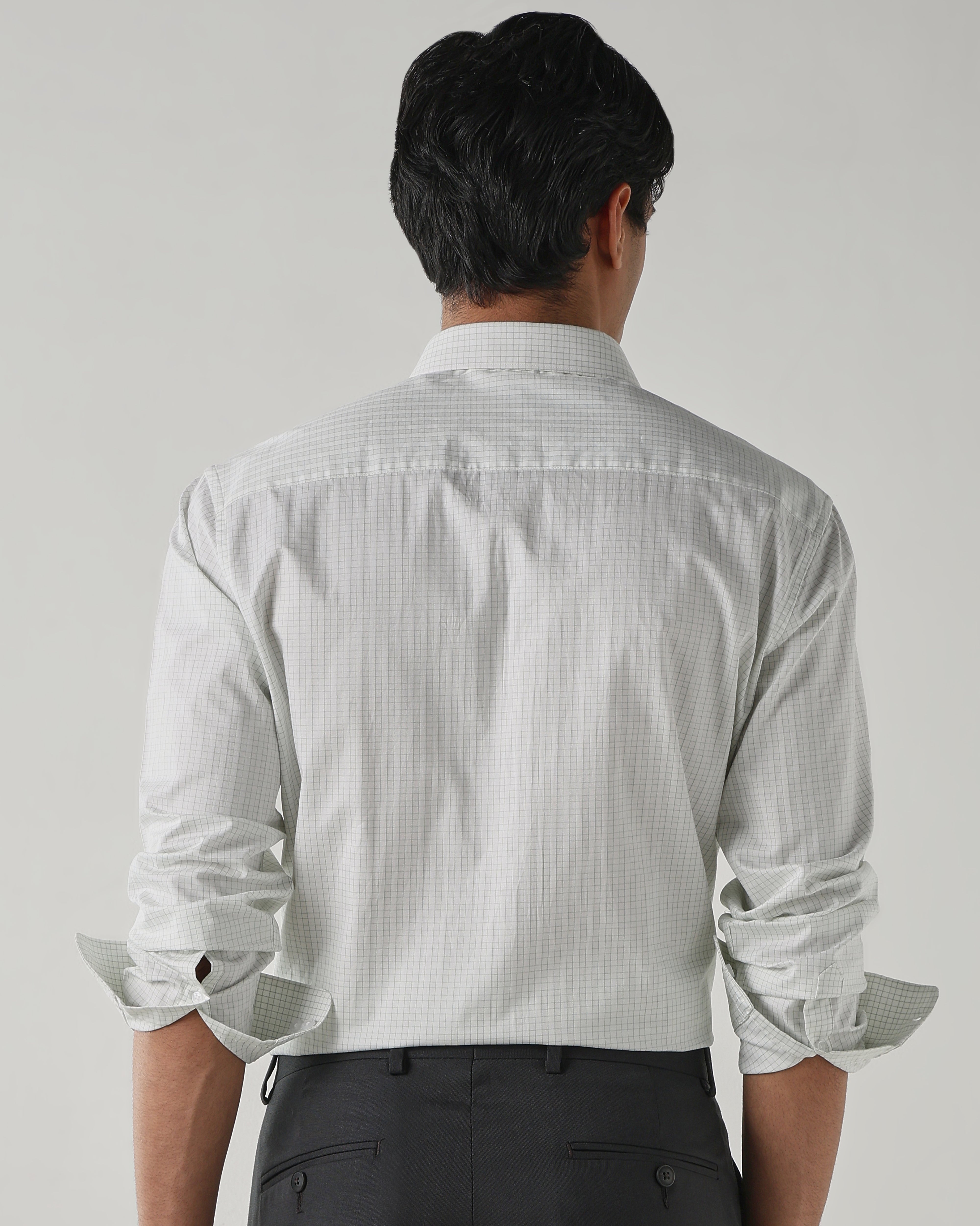 Men Regular Fit Shirt White/Green