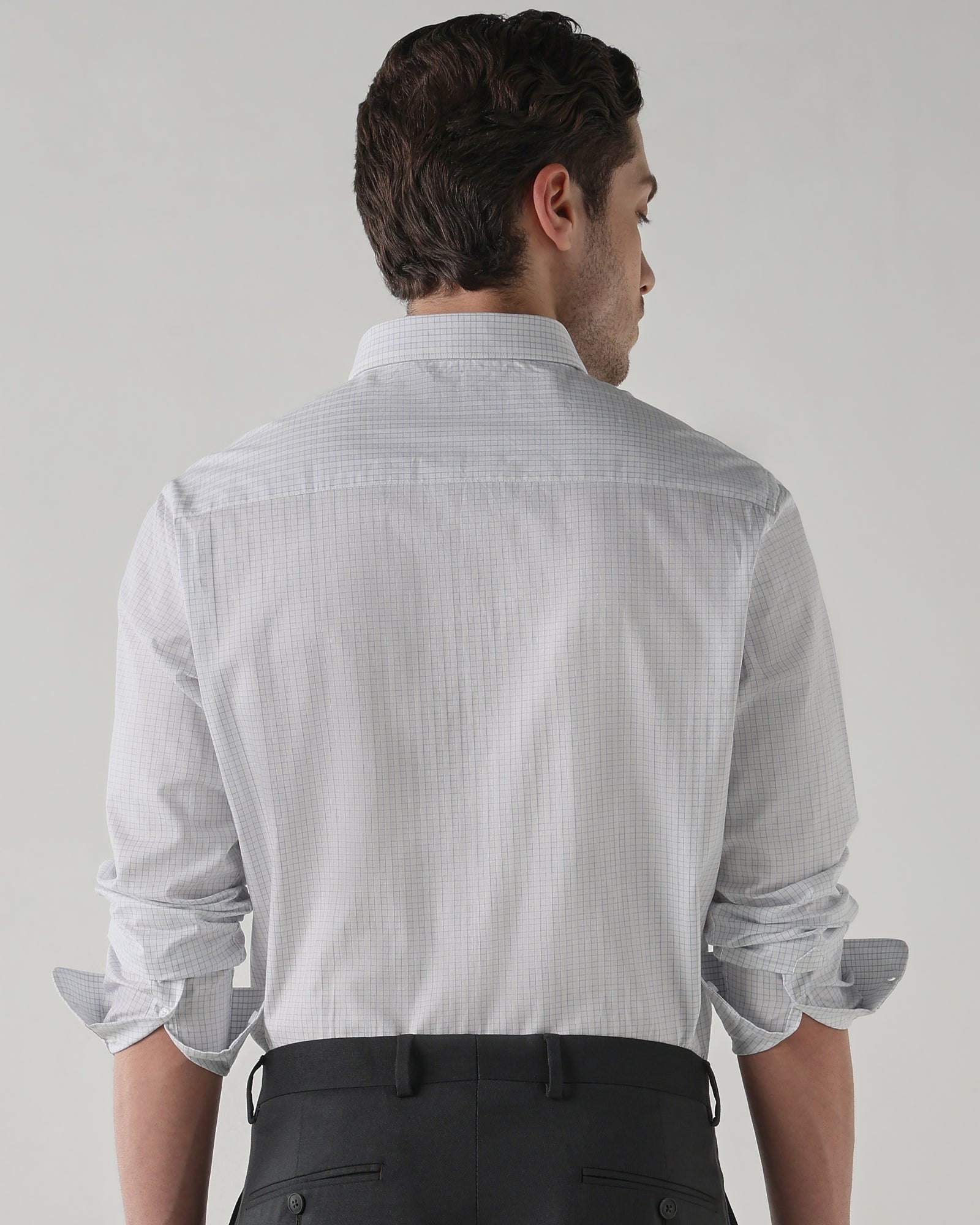 Men Regular Fit Shirt White/Blue