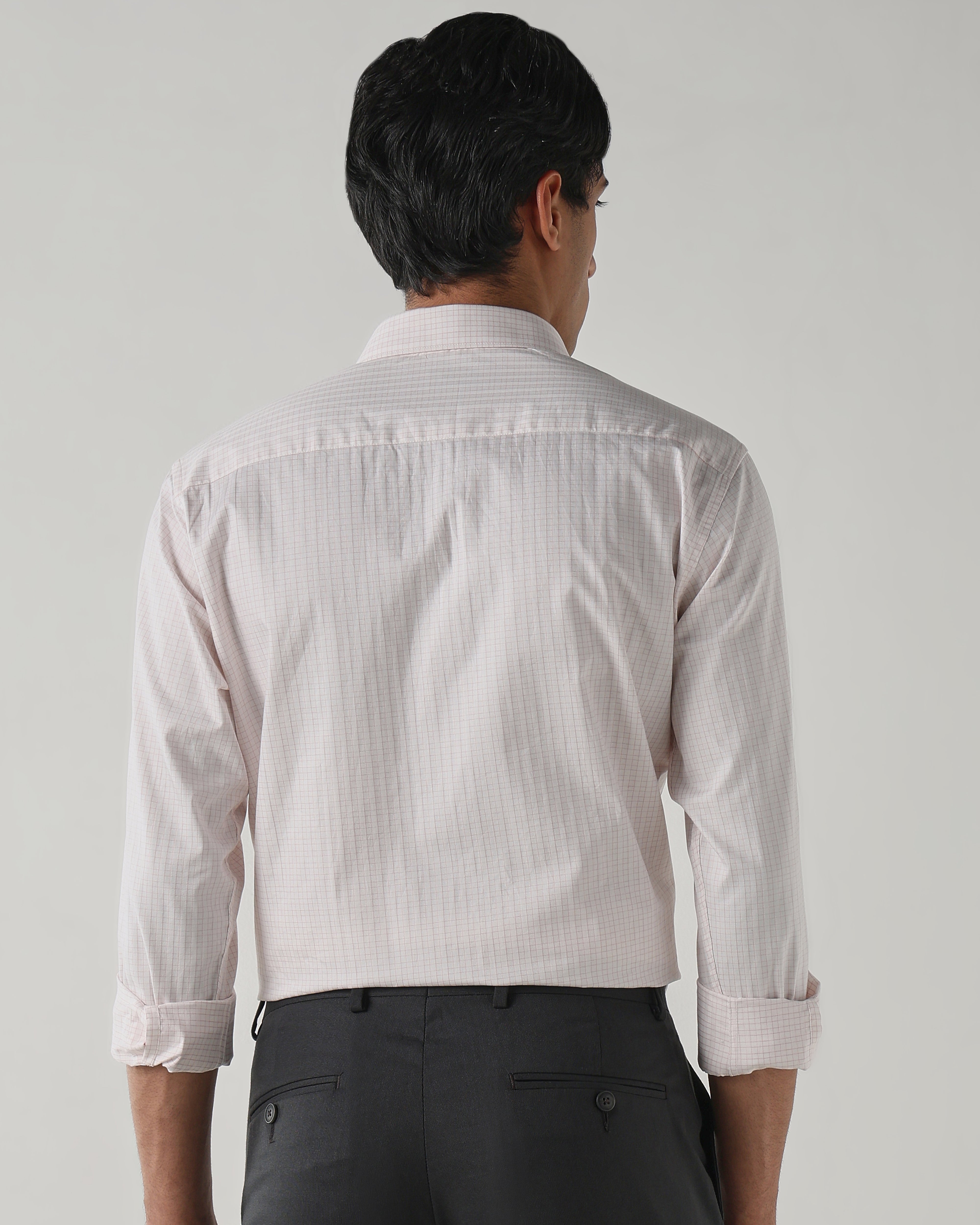 Men Regular Fit Shirt White/Pink