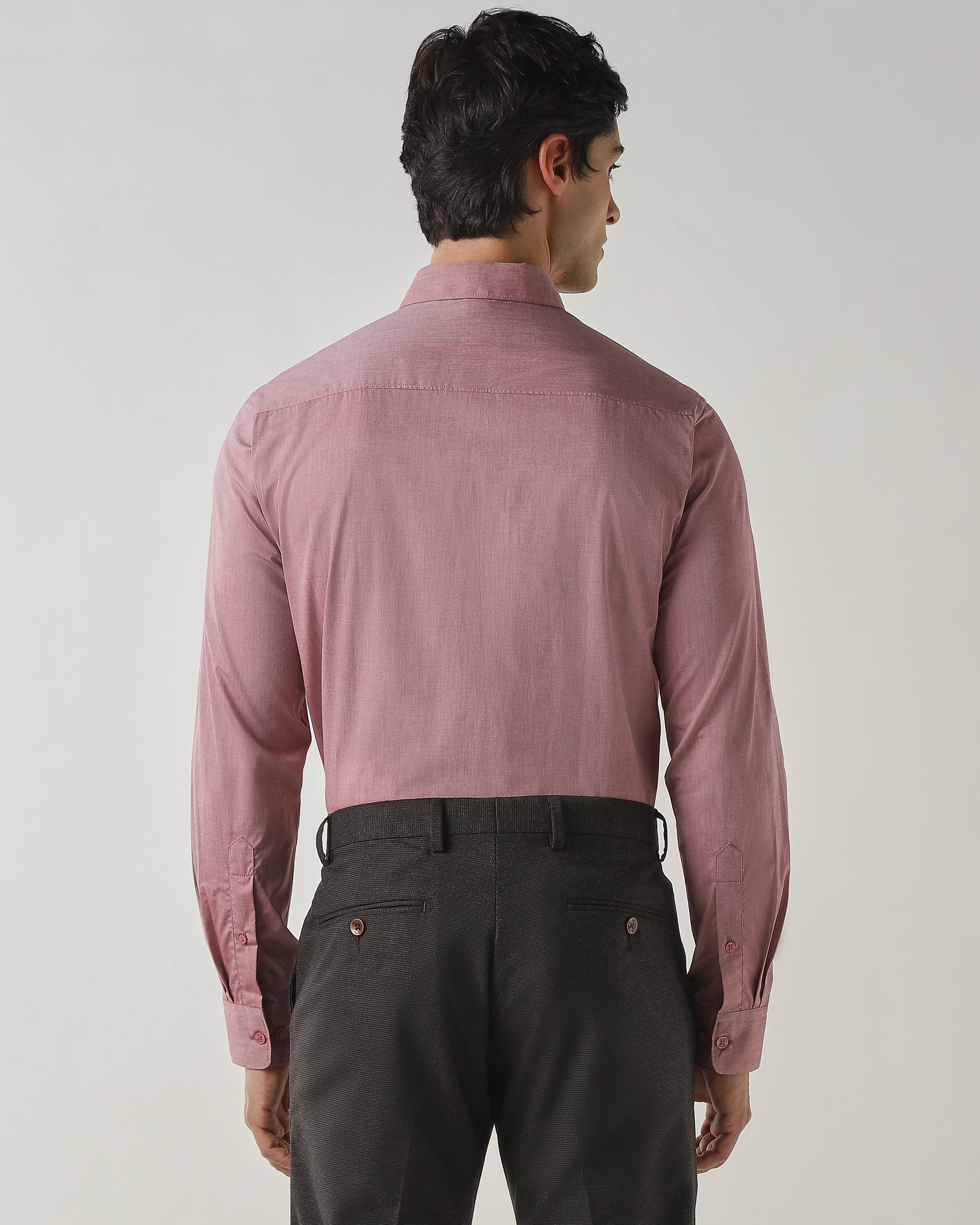 Slim Fit Shirt Maroon