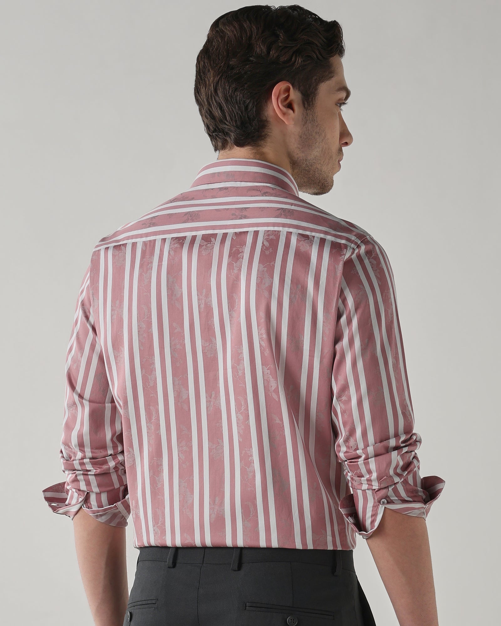 Men Regular Fit Shirt Pink
