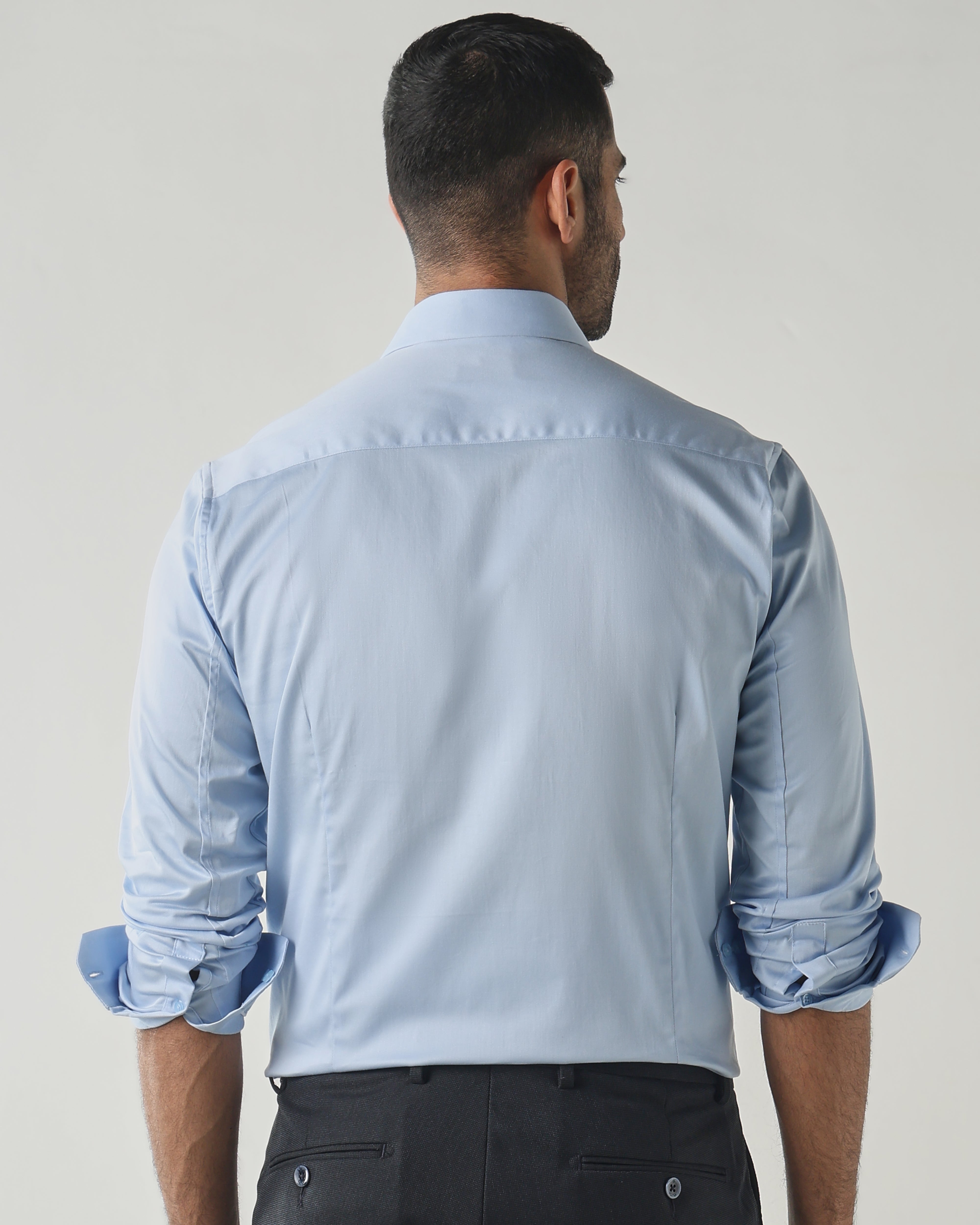 Sky Blue Slim fit Fashion Formal Shirts