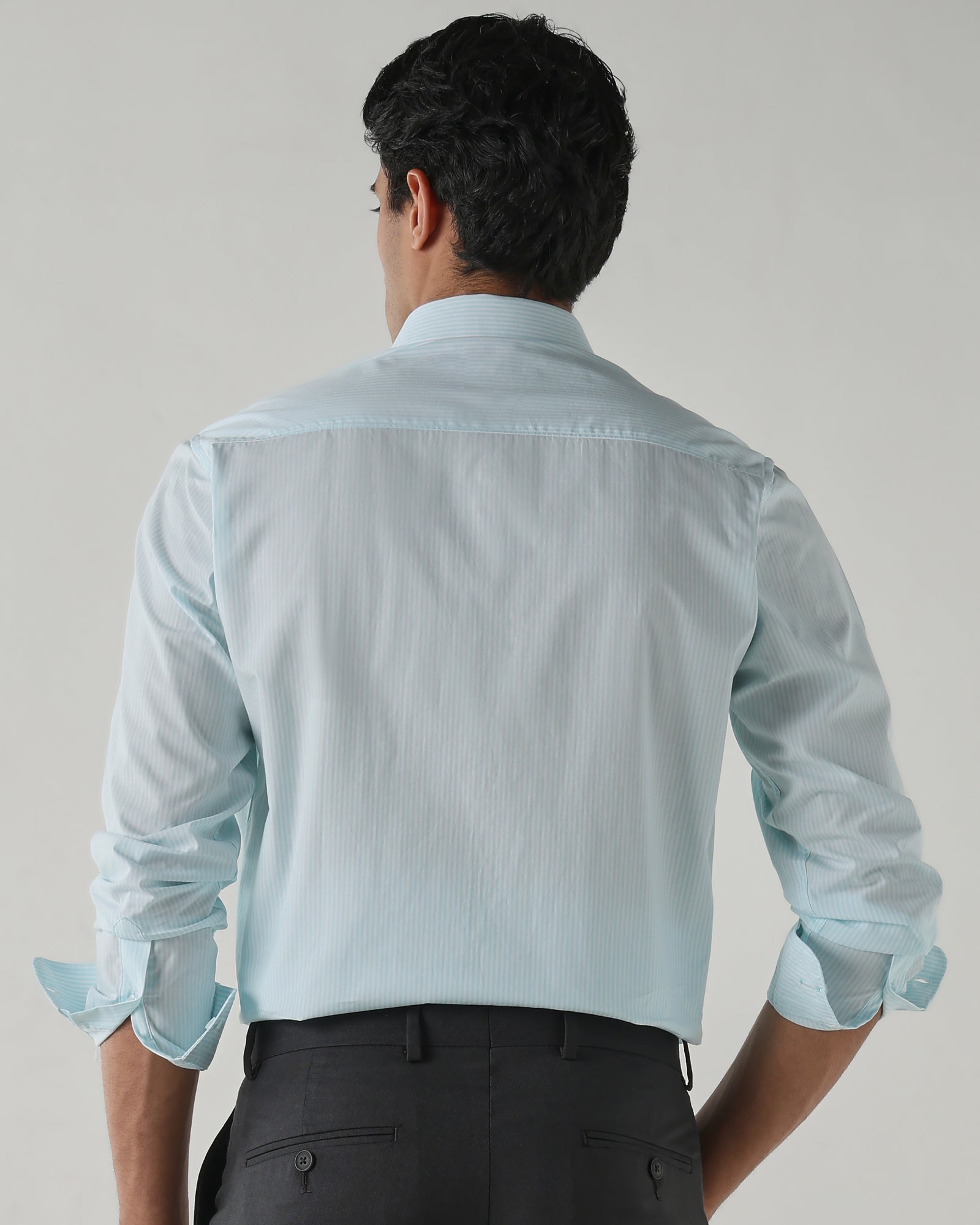 Men Regular Fit Shirt White/Blue