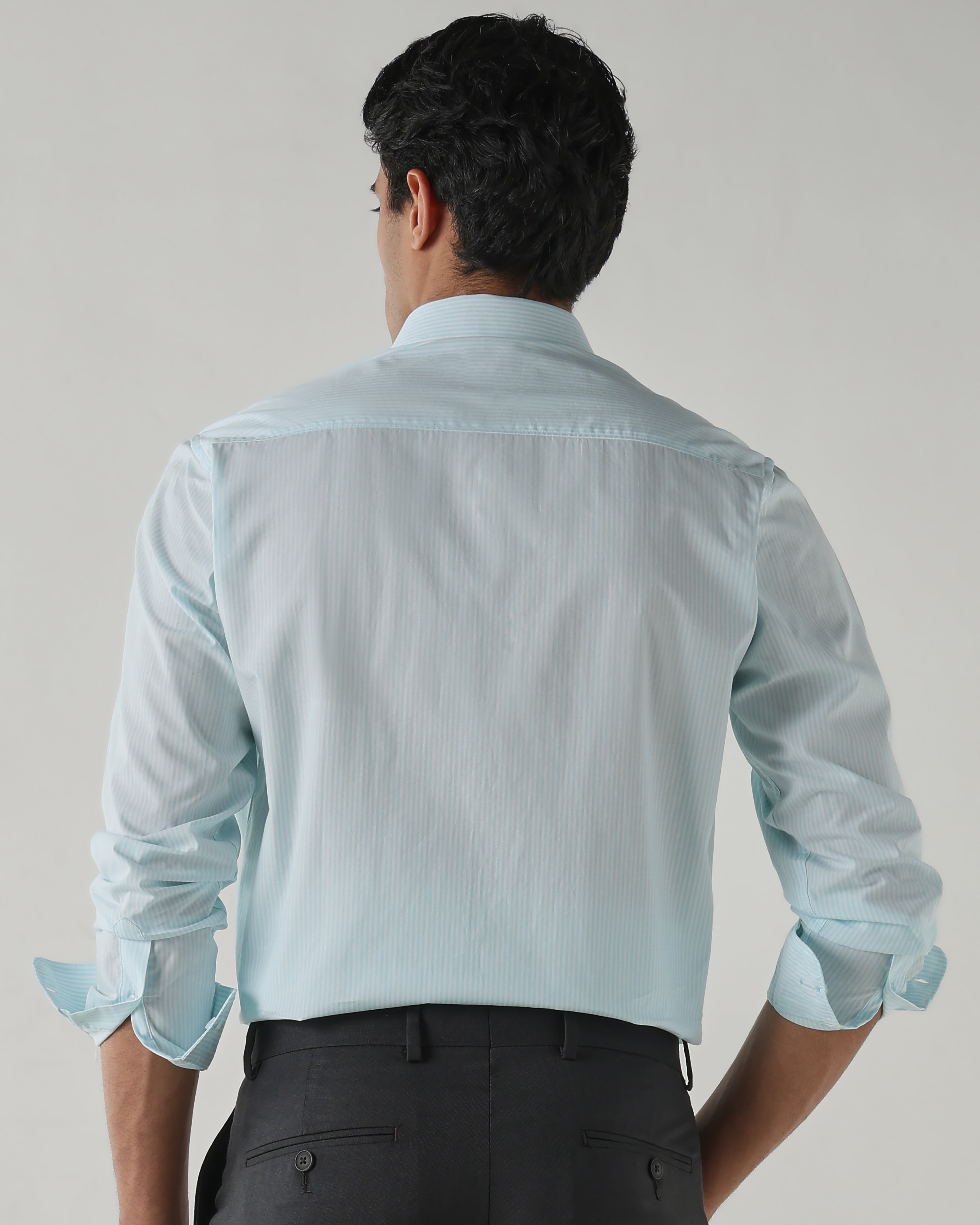 Men Regular Fit Shirt White/Blue