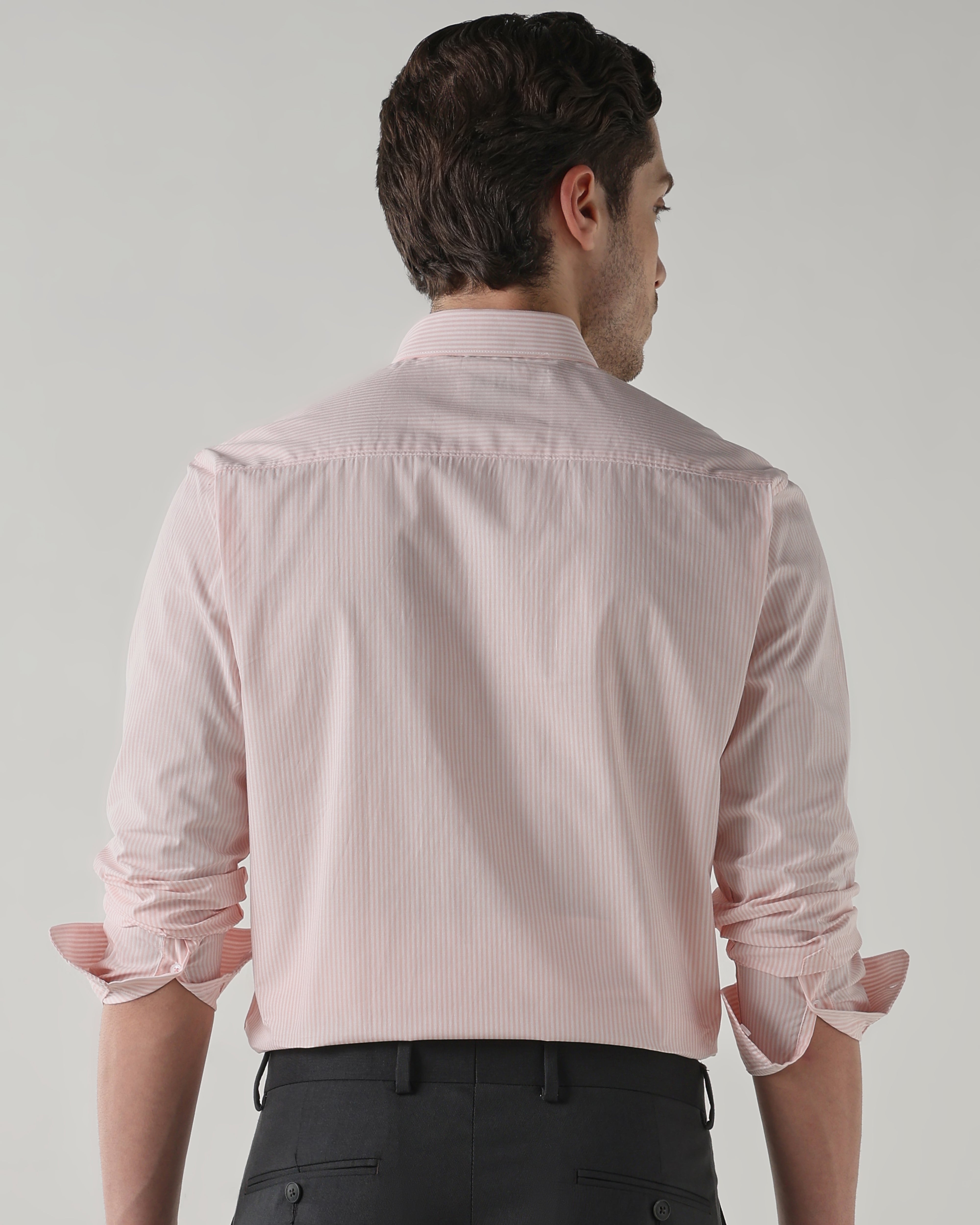 Men Regular Fit Shirt White/Pink