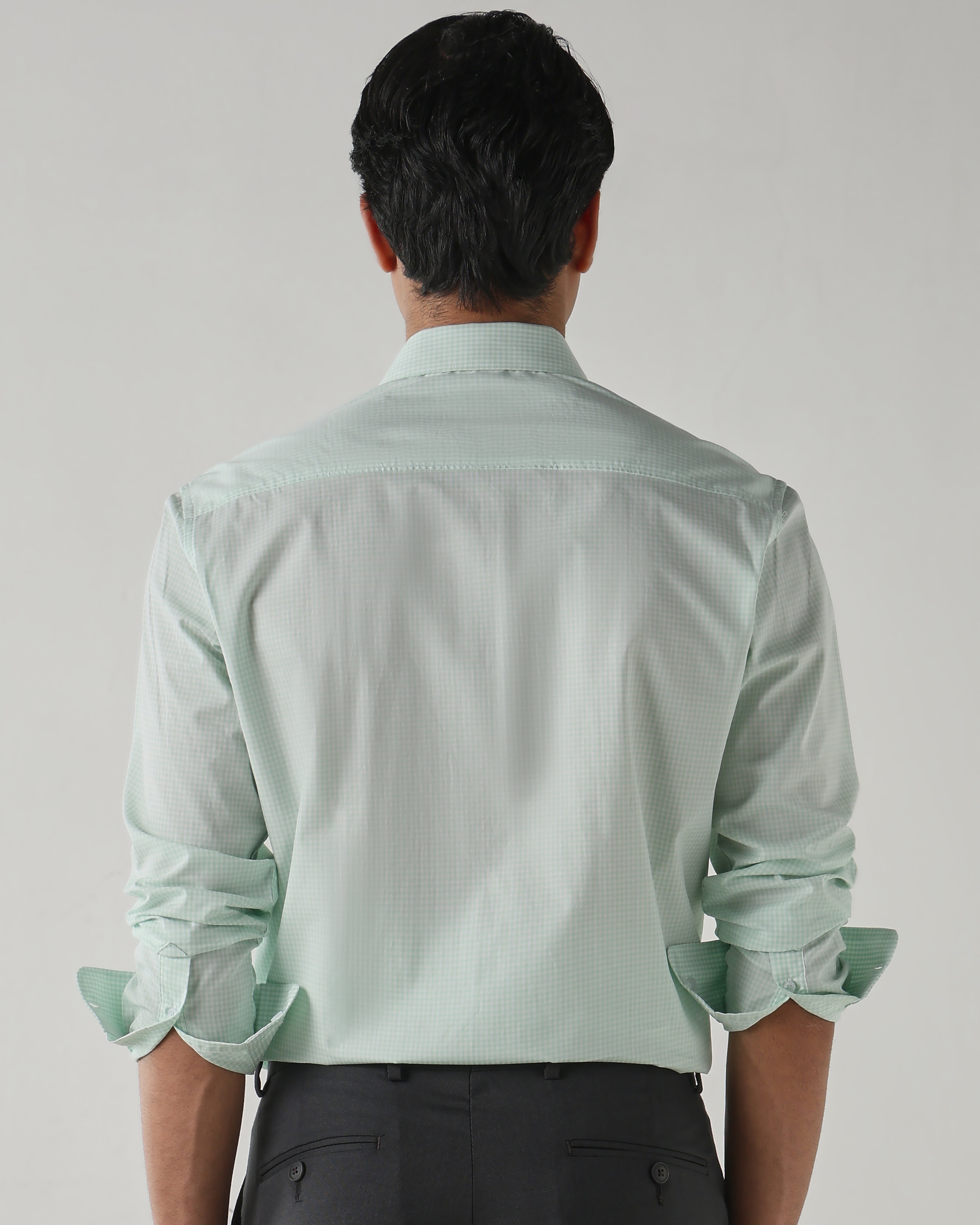 Men Regular Fit Shirt White/Pista
