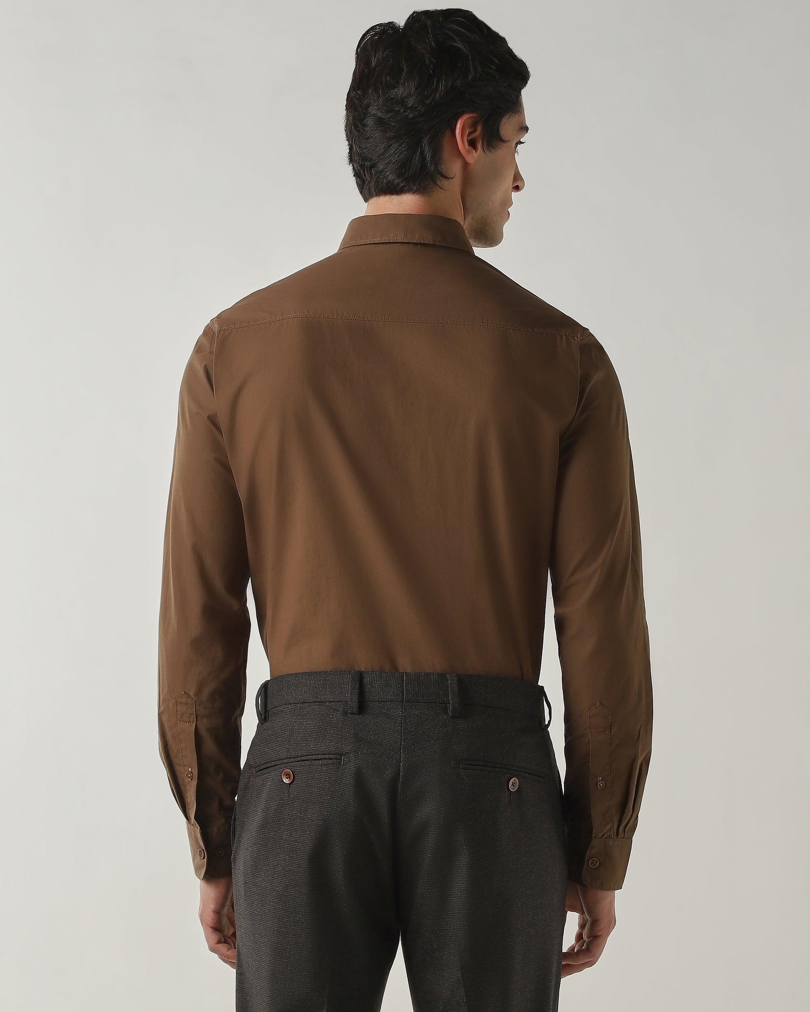 Slim Fit Shirt Chocolate