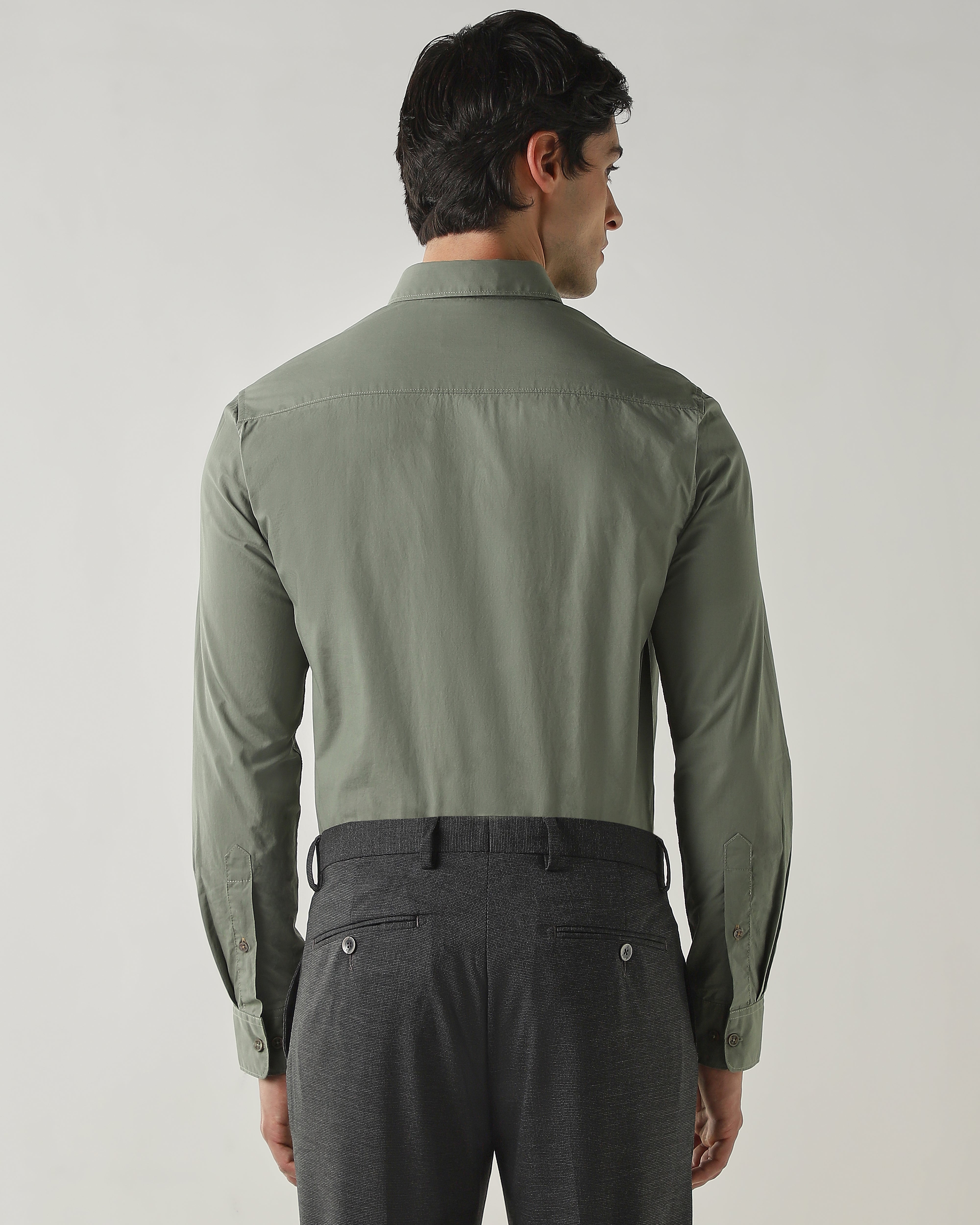 Slim Fit Shirt Olive
