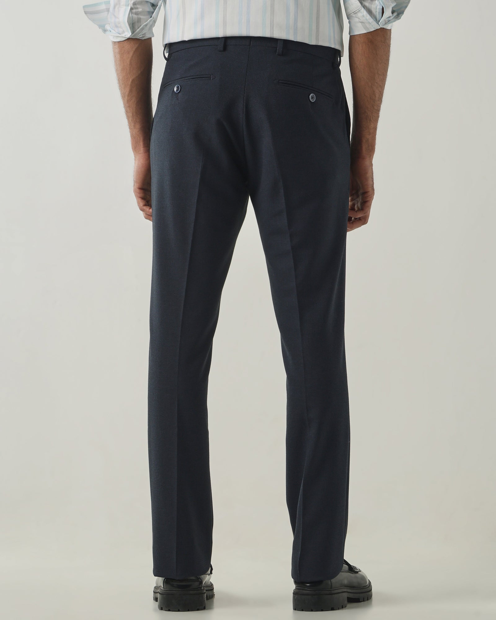 Blue Mel Tailor Fit Fashion Formal Trousers