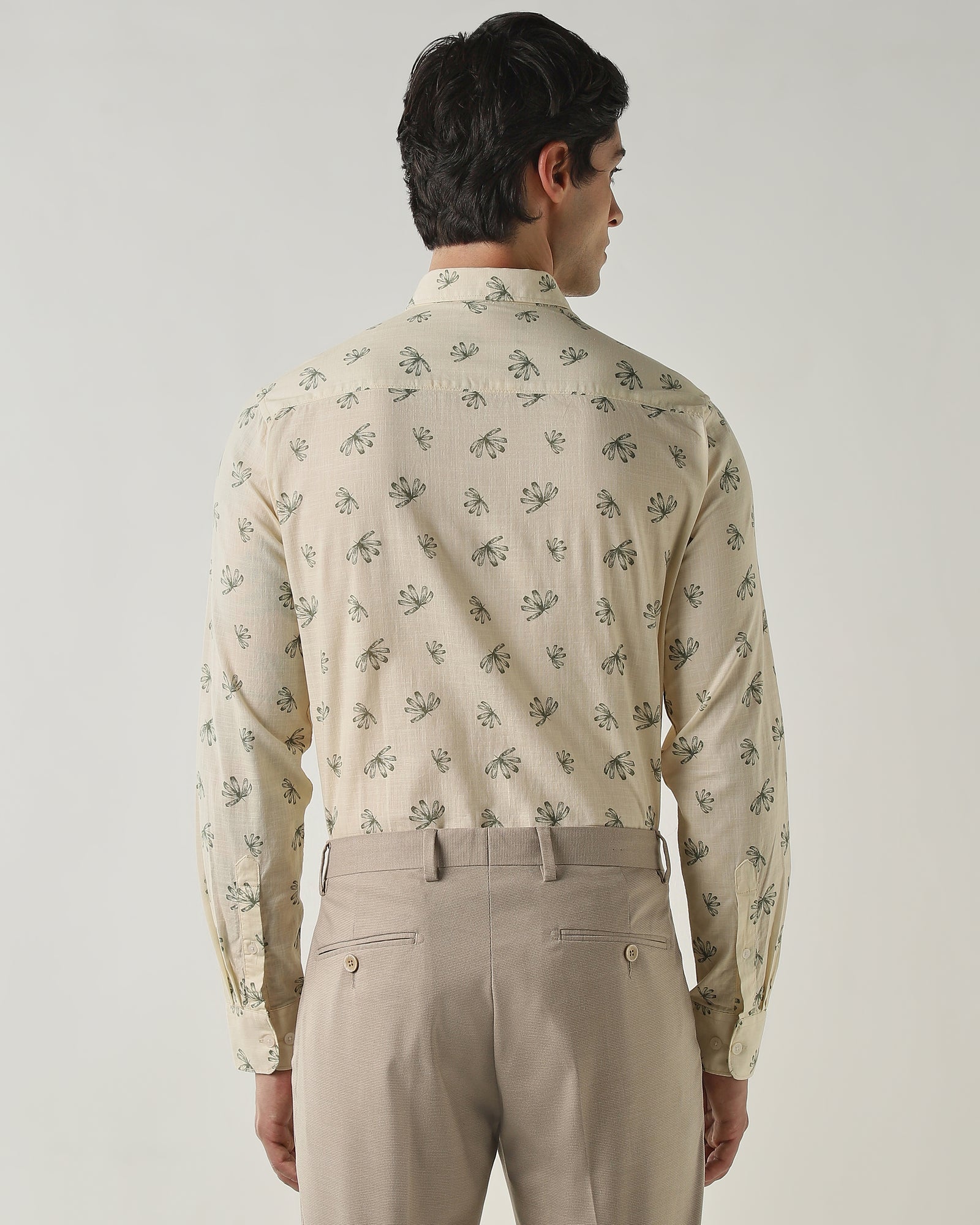 Slim Fit Shirt Cream