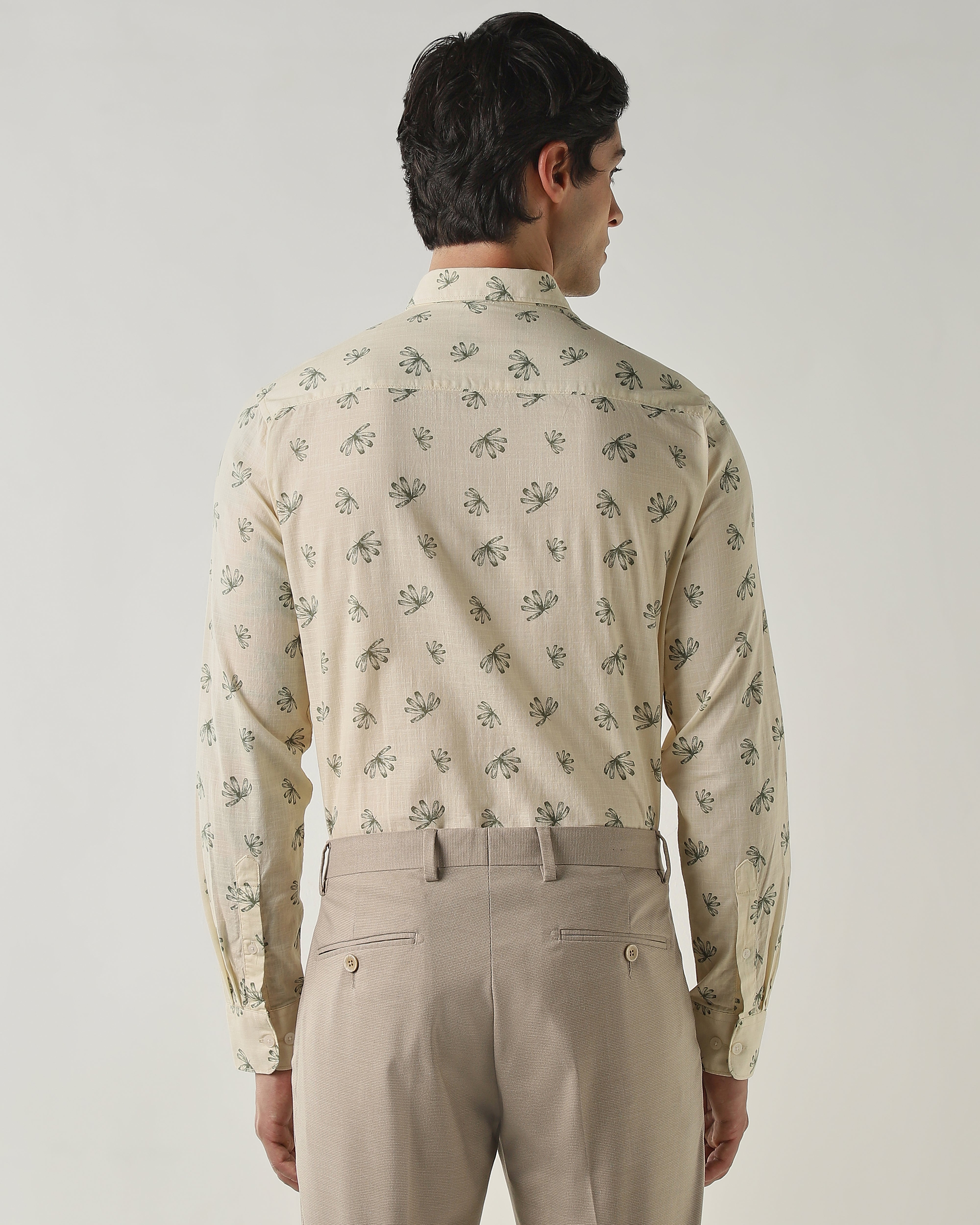 Slim Fit Shirt Cream