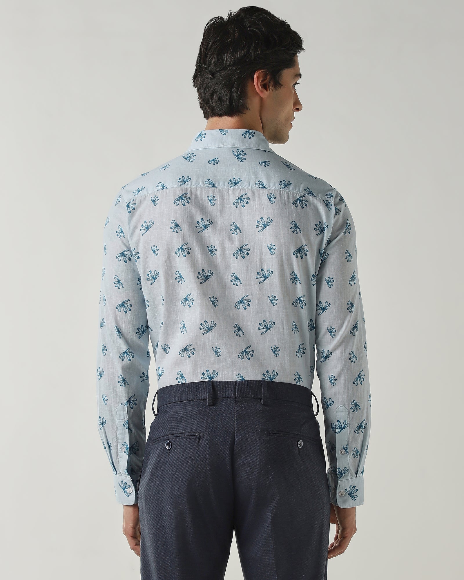 Slim Fit Shirt Powder Blue