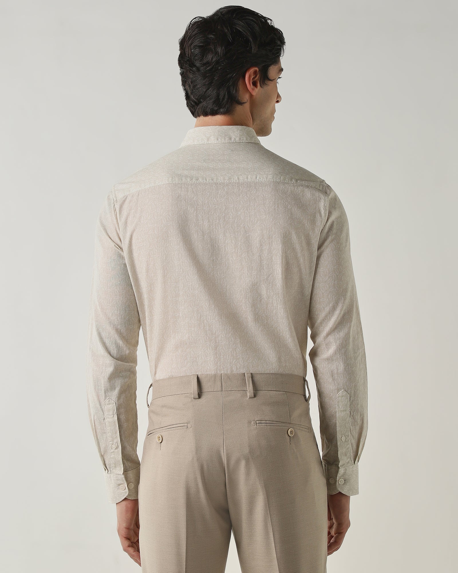 Slim Fit Shirt Beige