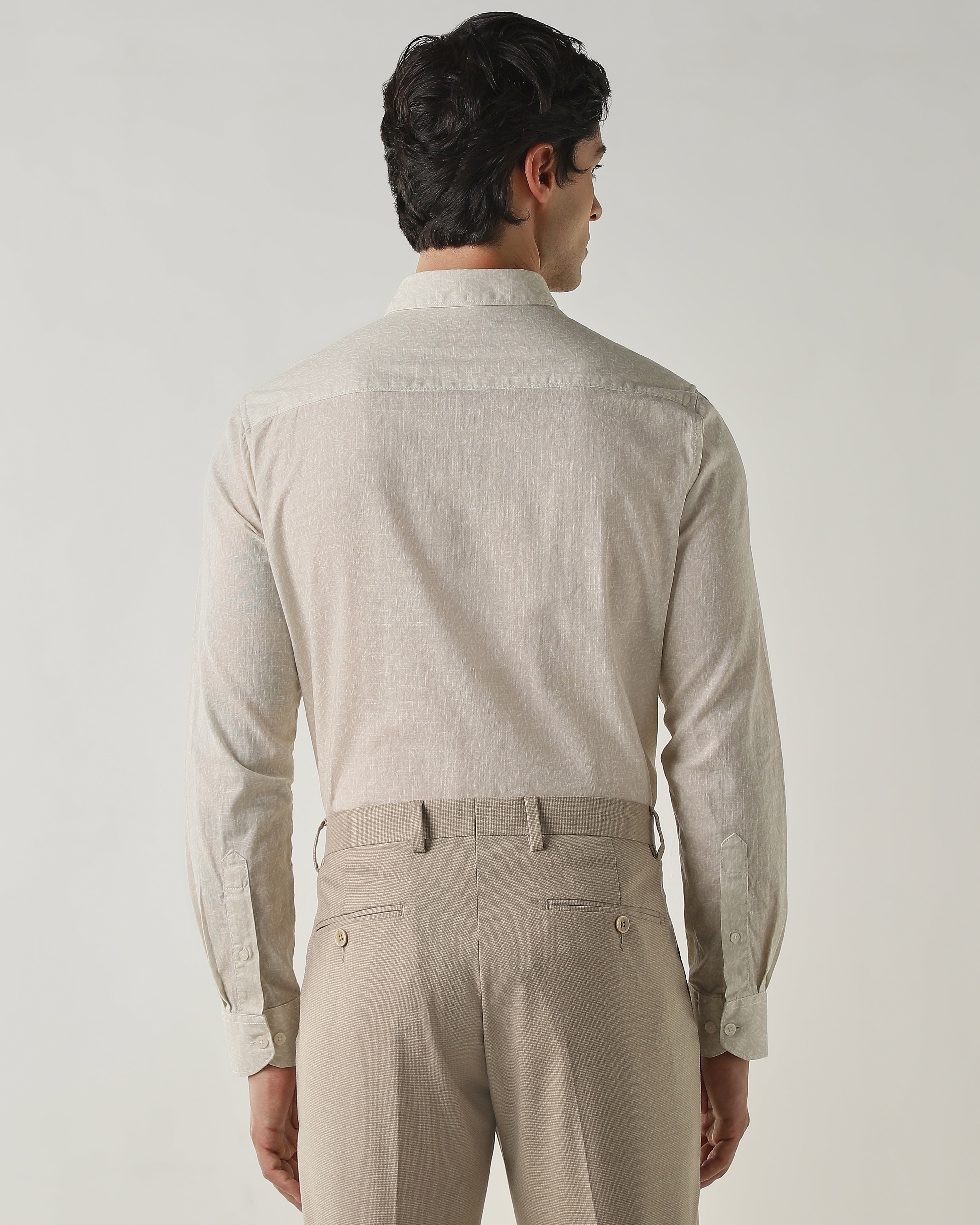 Slim Fit Shirt Beige