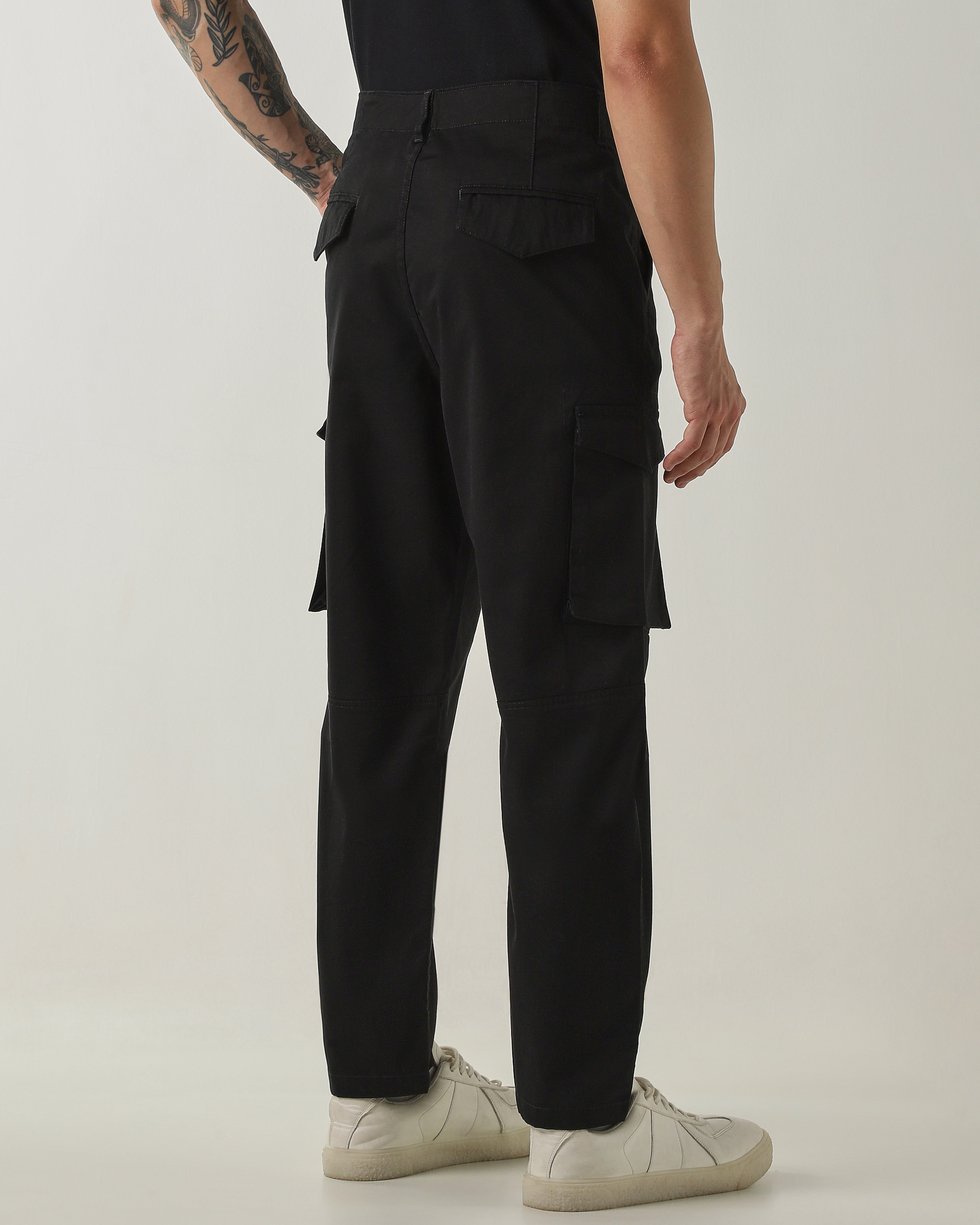 Regular Fit Cargo Black