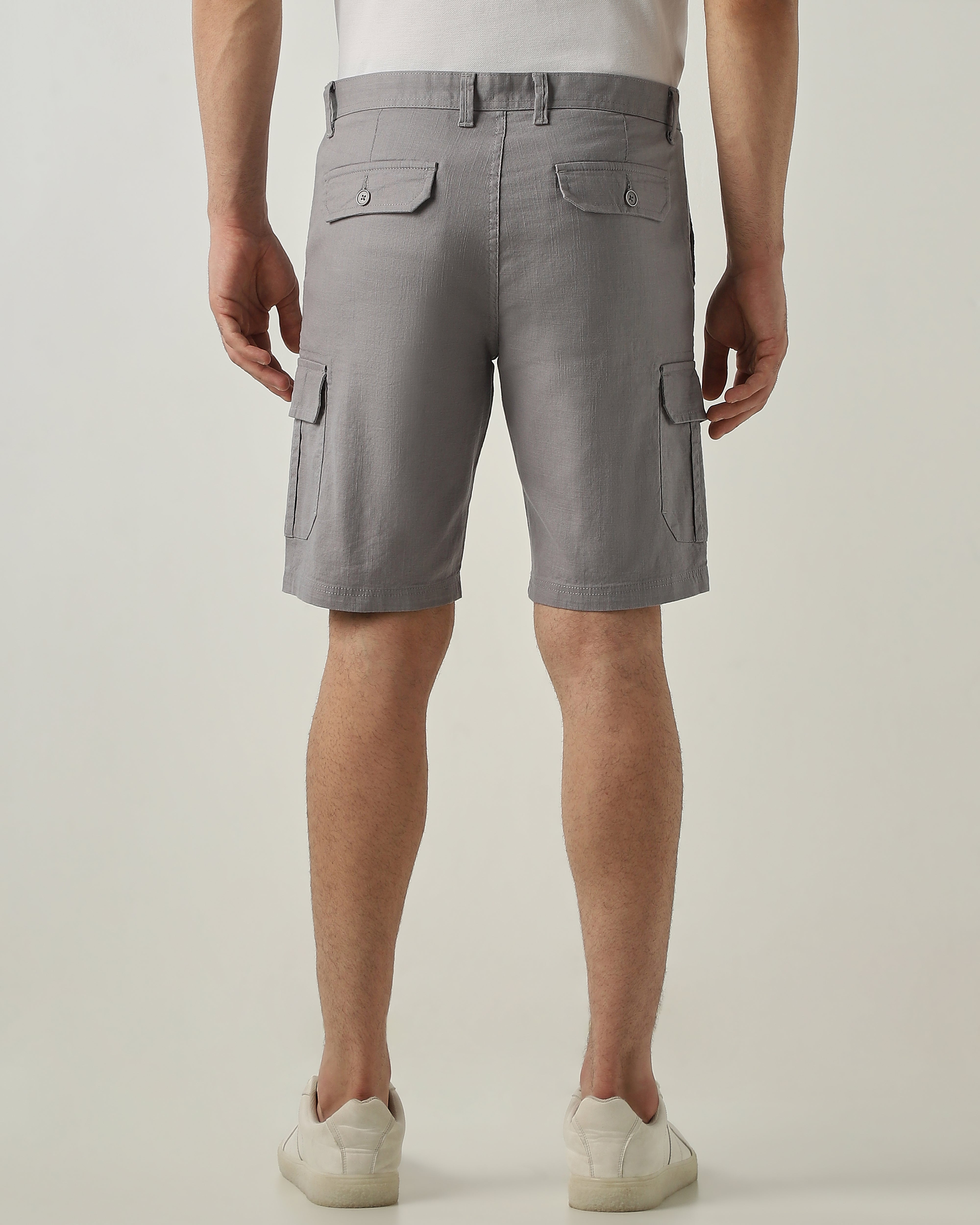 Cargo Short Steel Regular Fit 100% Cotton
