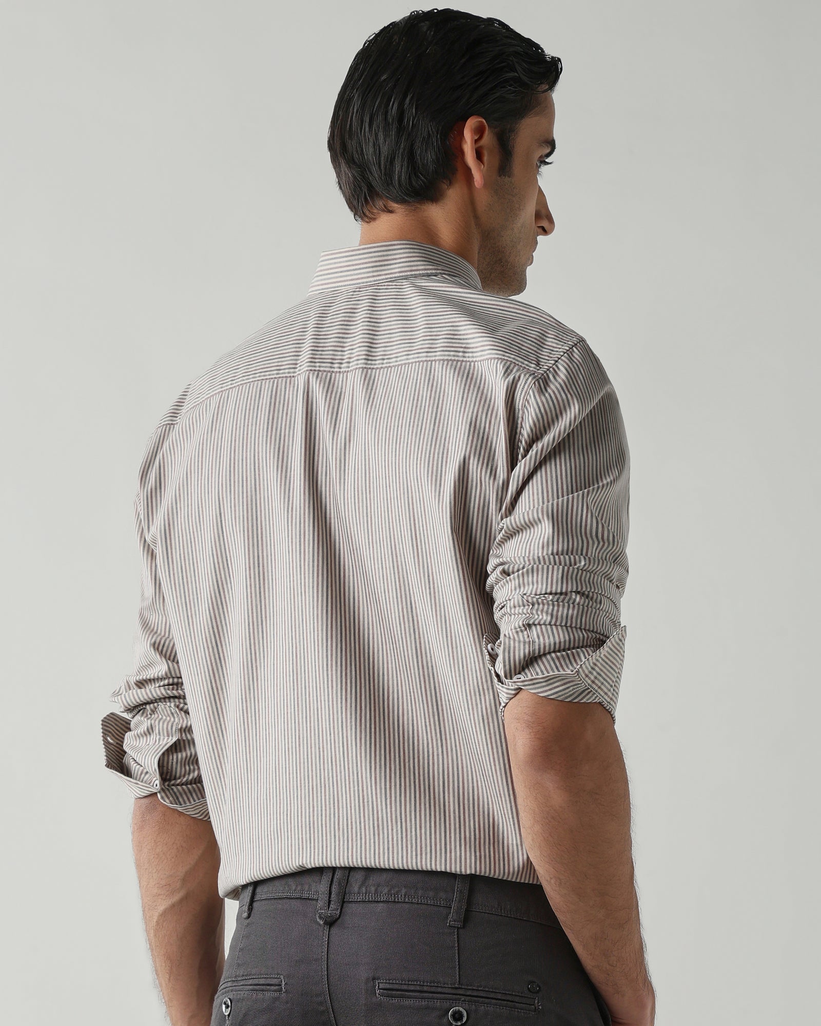 Navy/Red Pure Cotton Shirts for Men | Regular Fit Luxury Wear