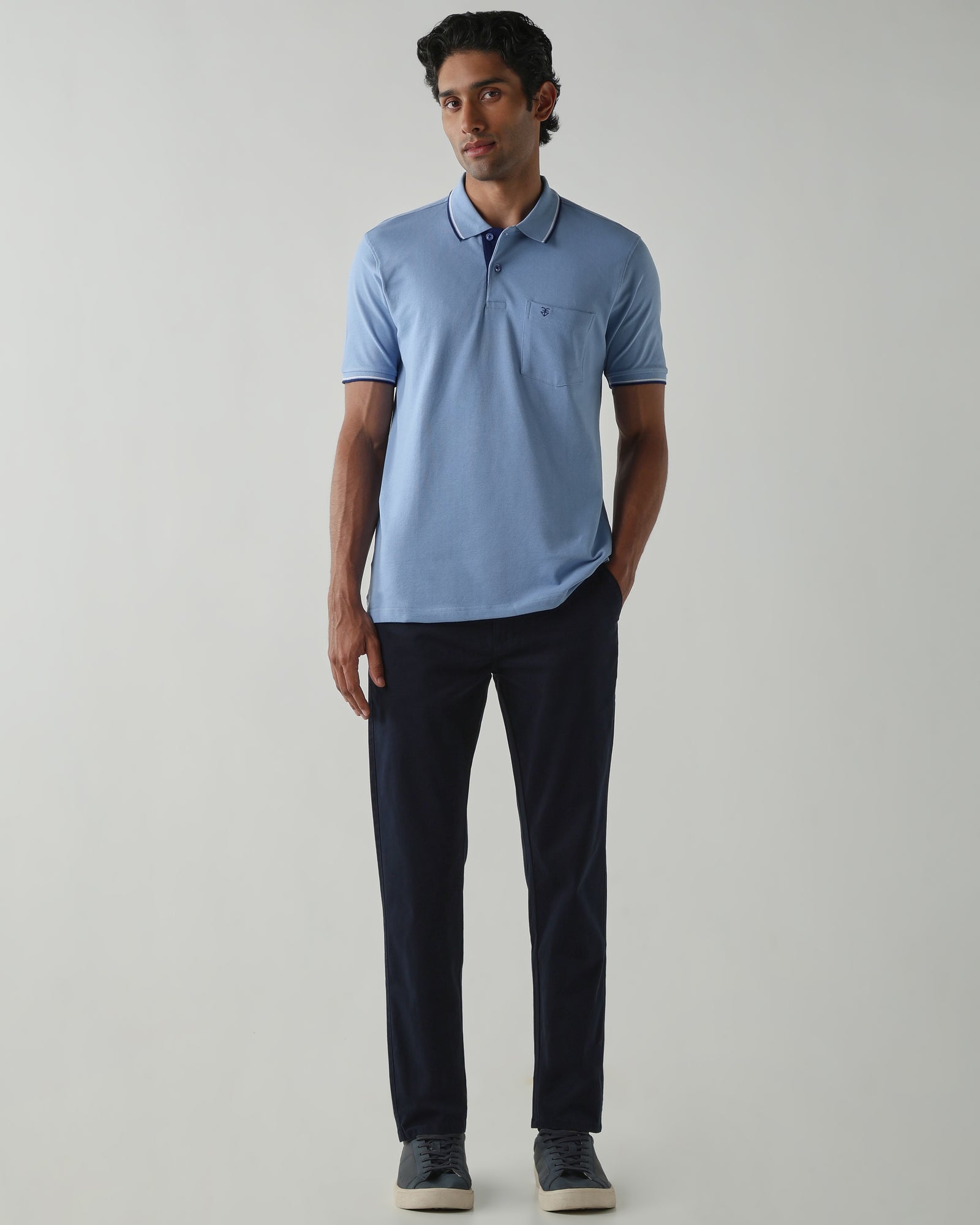 Topwear Premium Pique Knit Fabric T-Shirts – Airforce