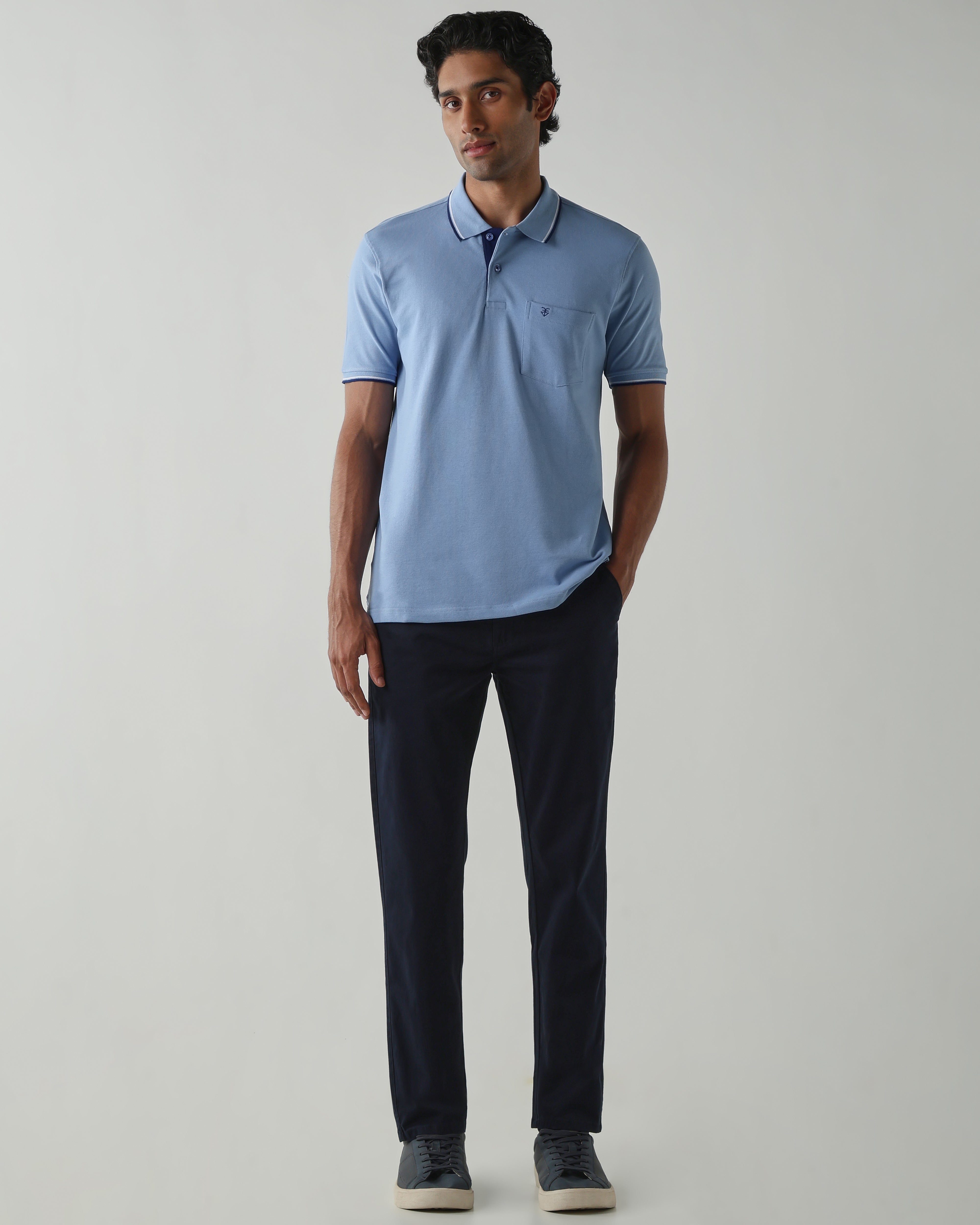 Topwear Premium Pique Knit Fabric T-Shirts – Airforce