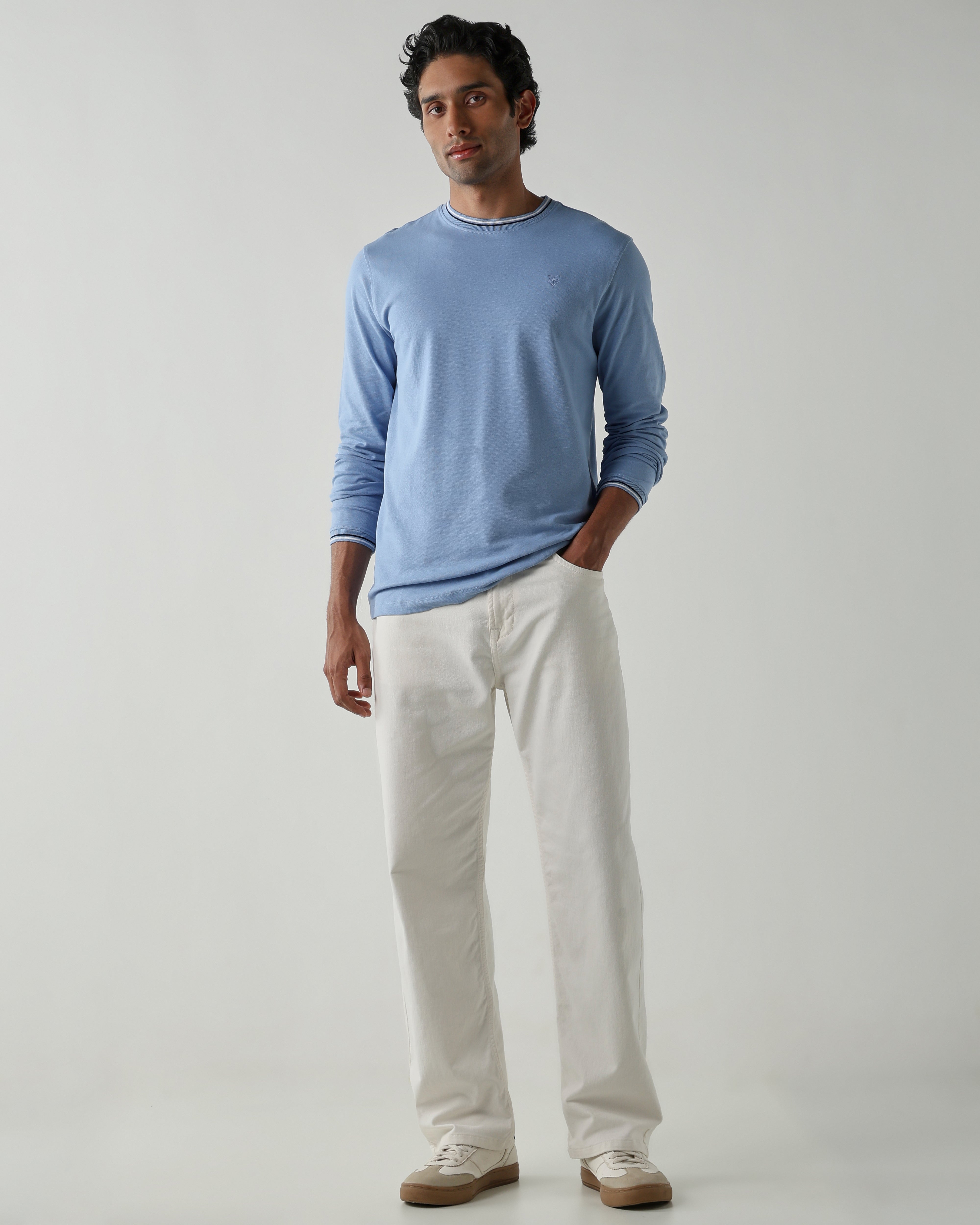 Topwear Premium Pique Knit Fabric T-Shirts – Airforce