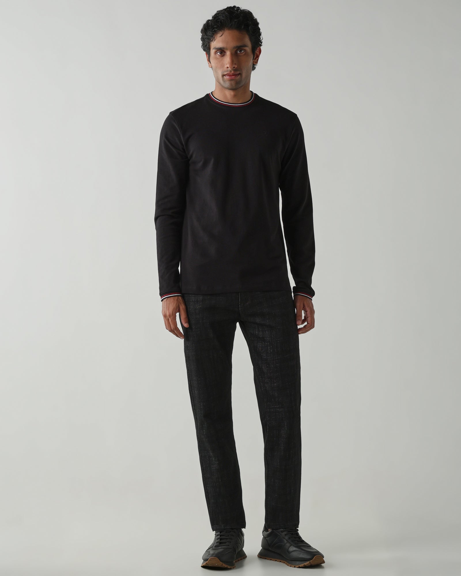 Topwear Premium Pique Knit Fabric T-Shirts – Black
