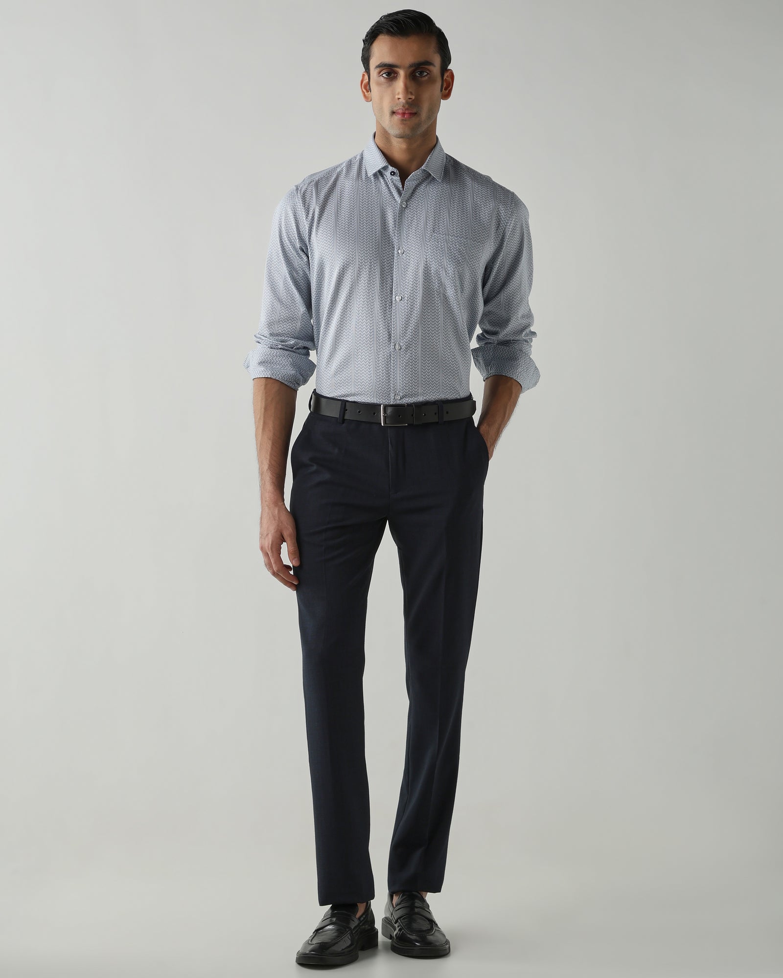 Sky Blue shirts crafted in 100% cotton