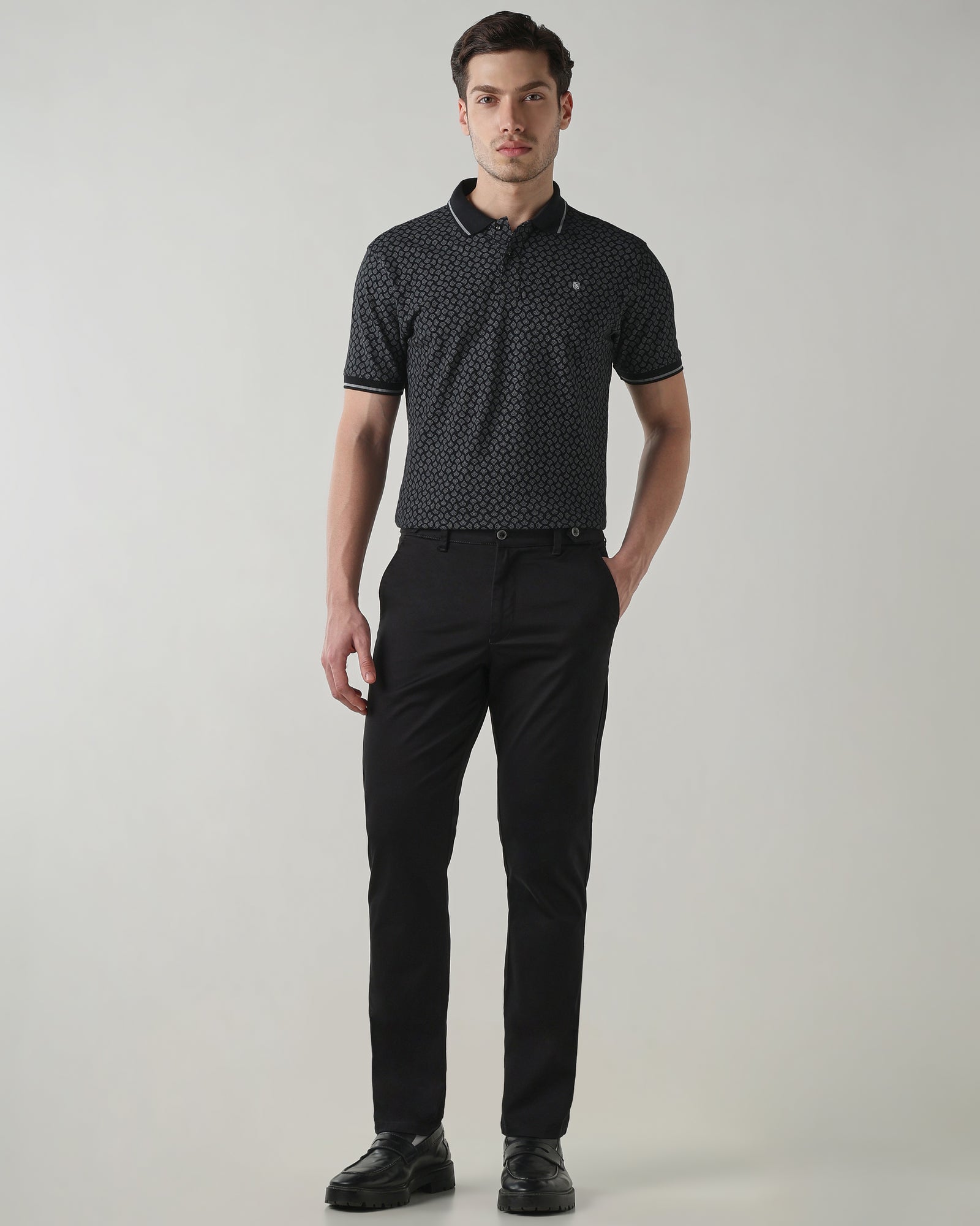 Men Regular Fit T-Shirt Moonless Night