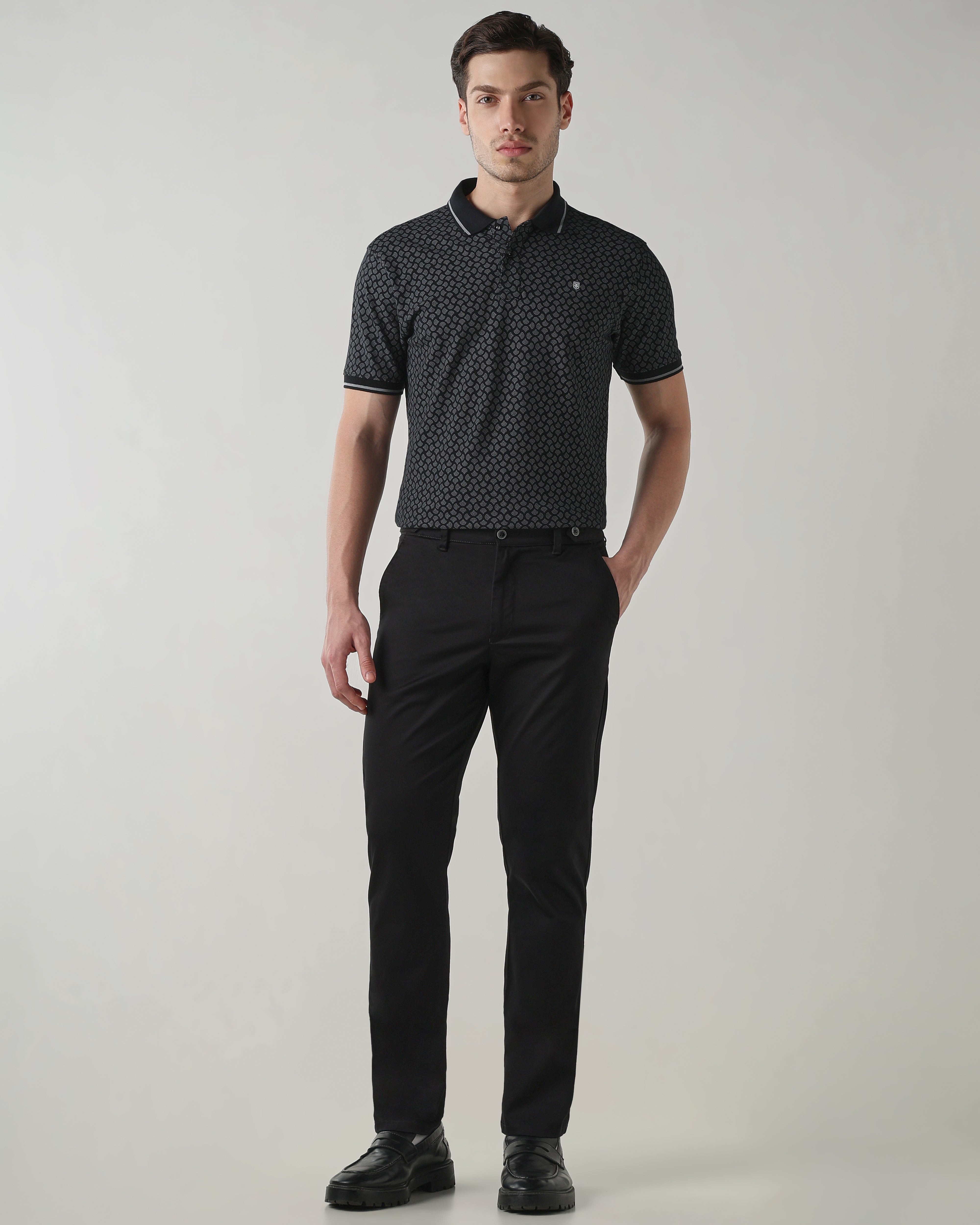 Men Regular Fit T-Shirt Moonless Night