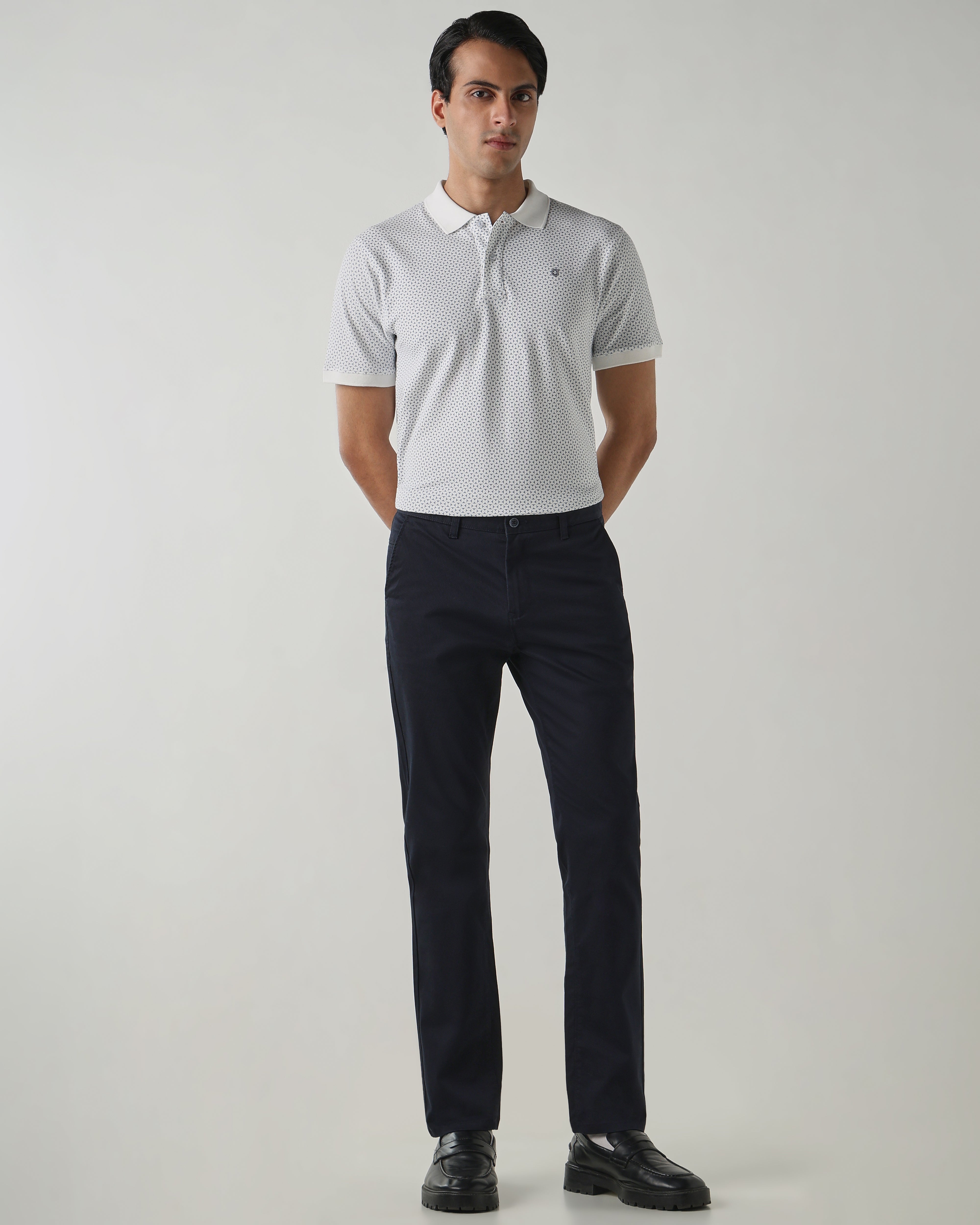 Men Regular Fit T-Shirt Bright White